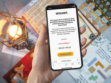Hidden Games Grußkarten Rätselkarte "Rätselhafte Weihnachten", Made in Germany