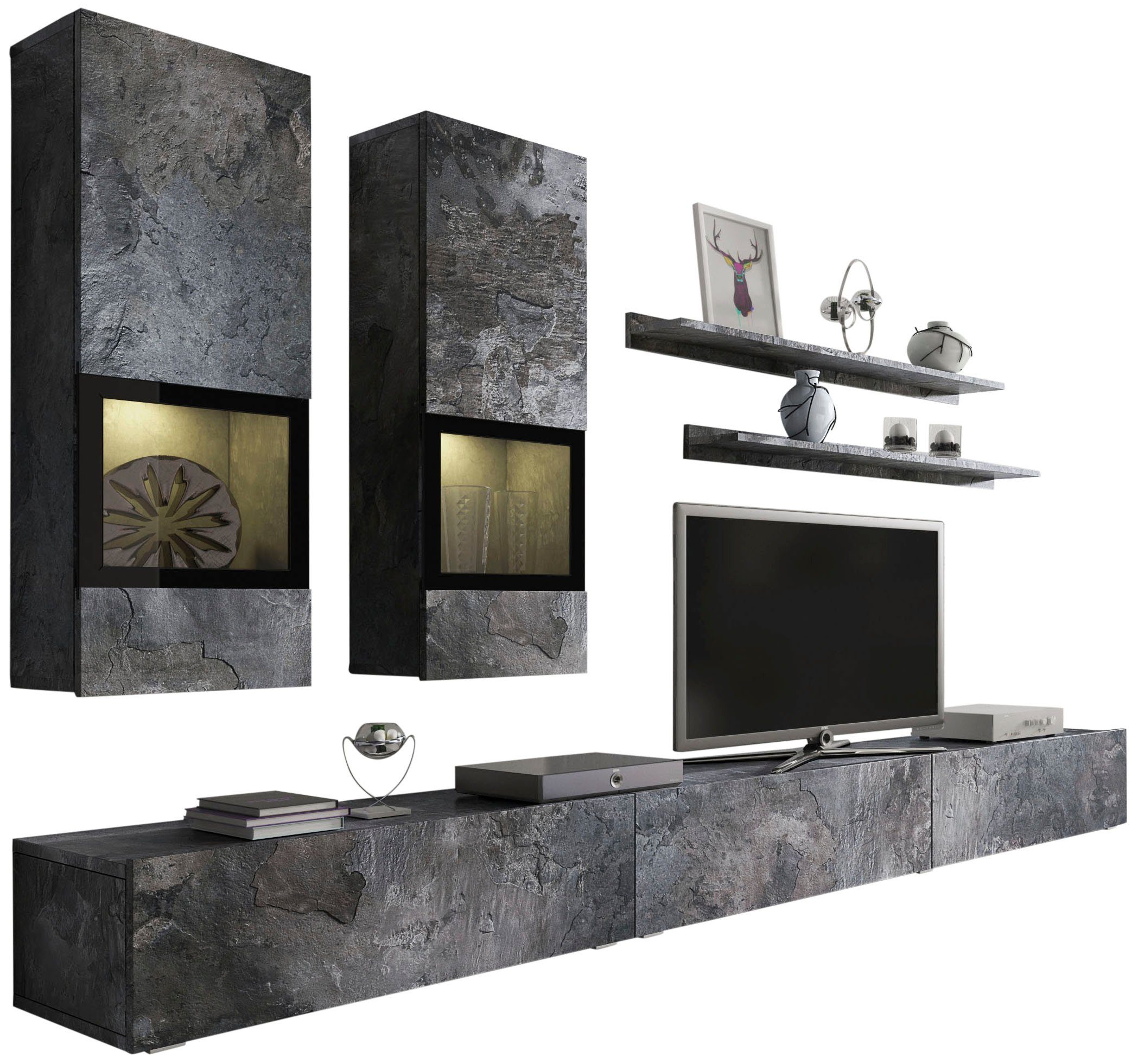 OTTO home Wohnwand Baros, (Set, 6-St)