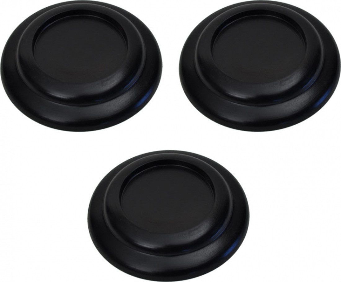 Steinbach Klavierbank Flügeluntersetzer aus Holz schwarz Innendruchmesser 80 mm 3 Stück