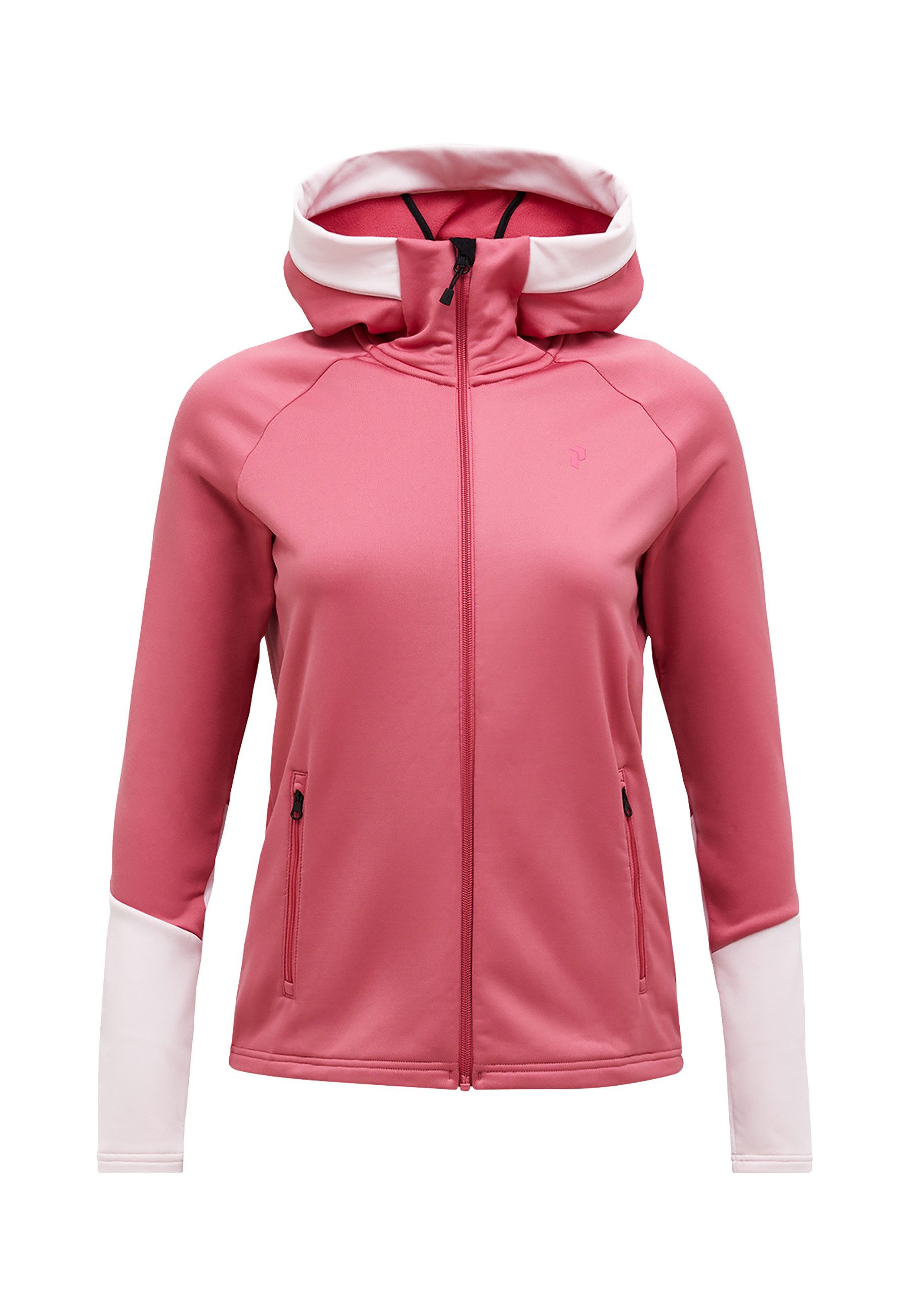 Peak Performance Fleecejacke W Rider Essentials Midlayer Zip Hood mit sportivem Design