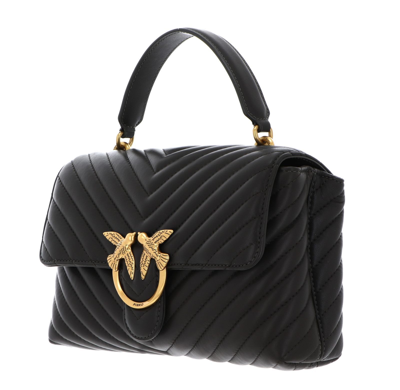 PINKO Handtasche Classic CL Sheep Nappa Chevron, aus echtem Schafsleder