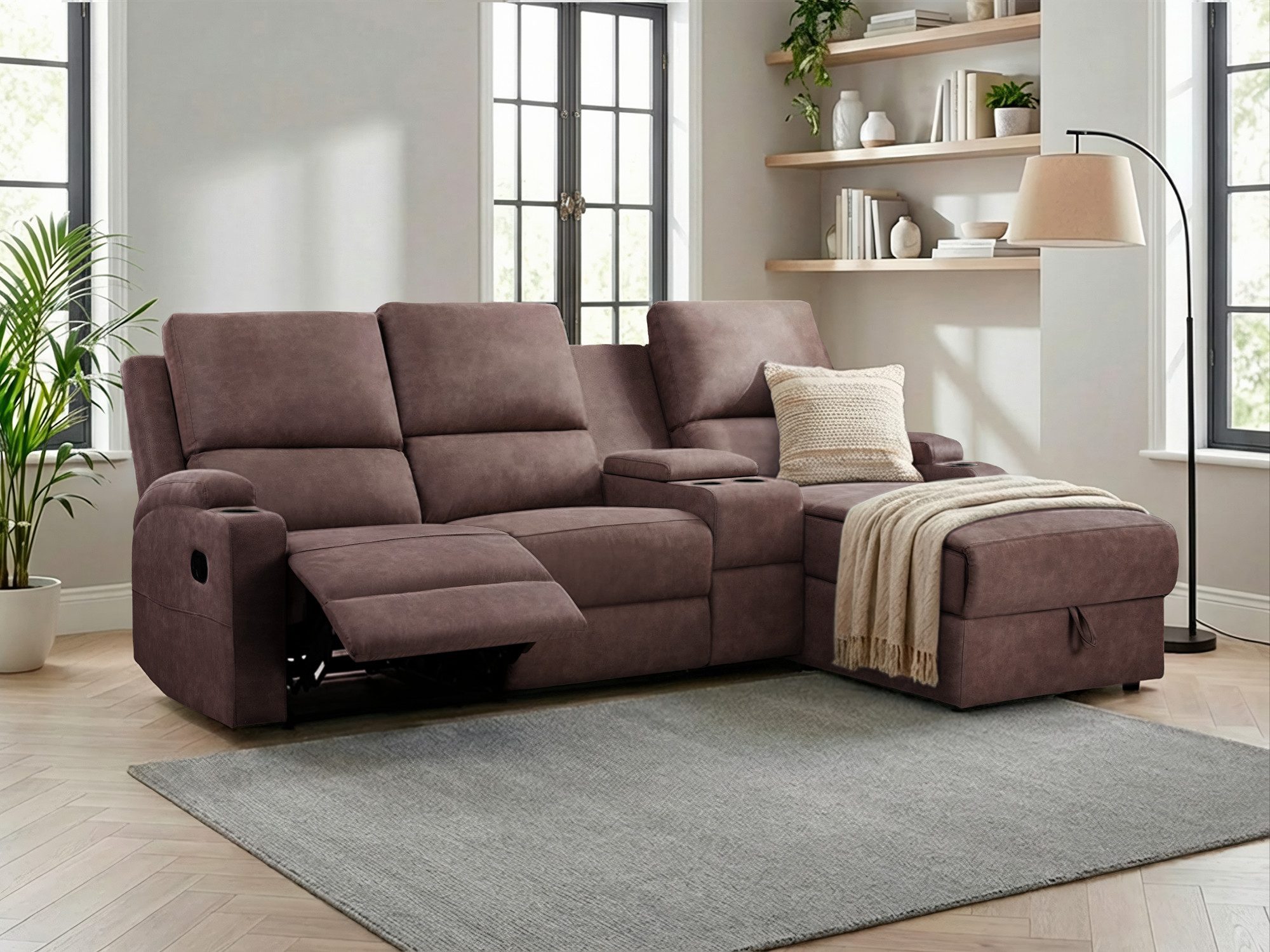 OTTO home Ecksofa NAPORI Multimediasofa, 3er Kinosessel XXL, L-Form, 3 Bezu günstig online kaufen