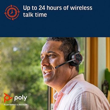 Poly Voyager 4320 UC Wireless-Headset (Noise-Cancelling, Bluetooth)