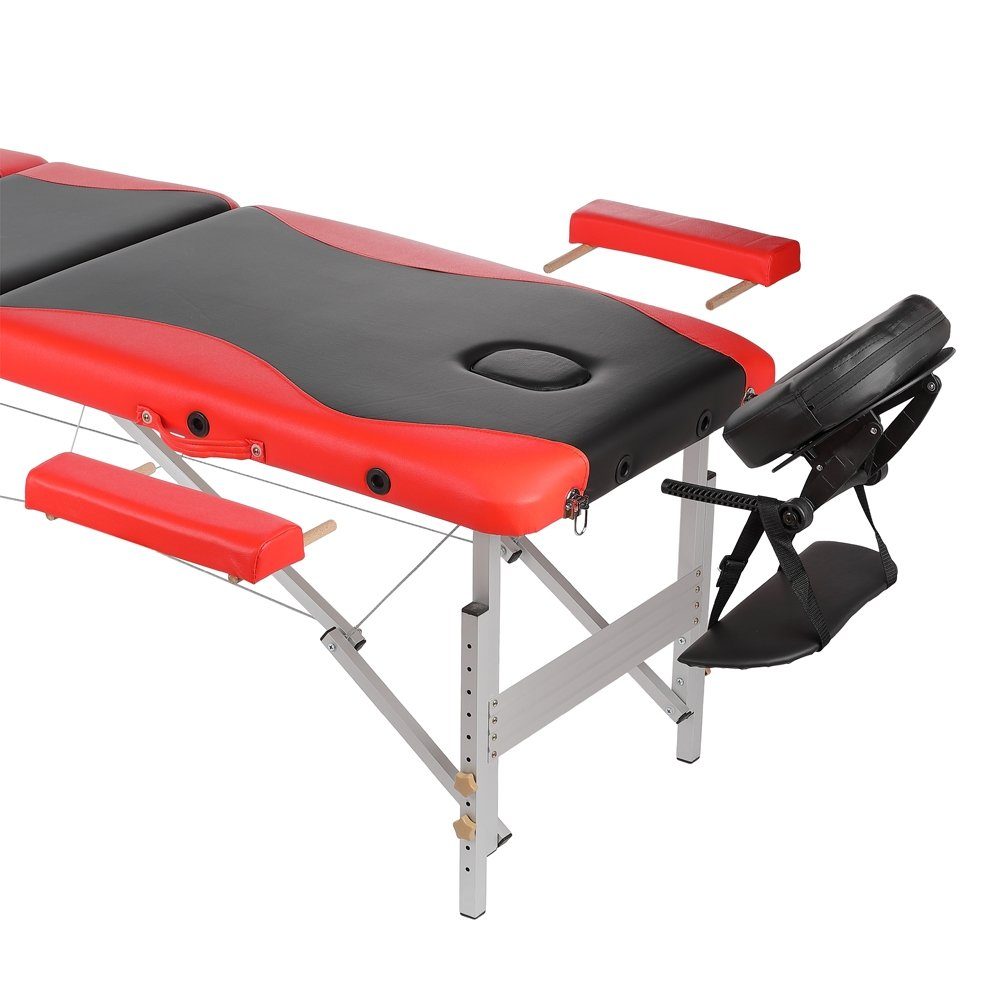 Melko Massageliege Ergonomische Massageliege mit 3 Zonen inkl. Kopfstütze (Stück, Premium-Liege), Extra dicke Polsterung