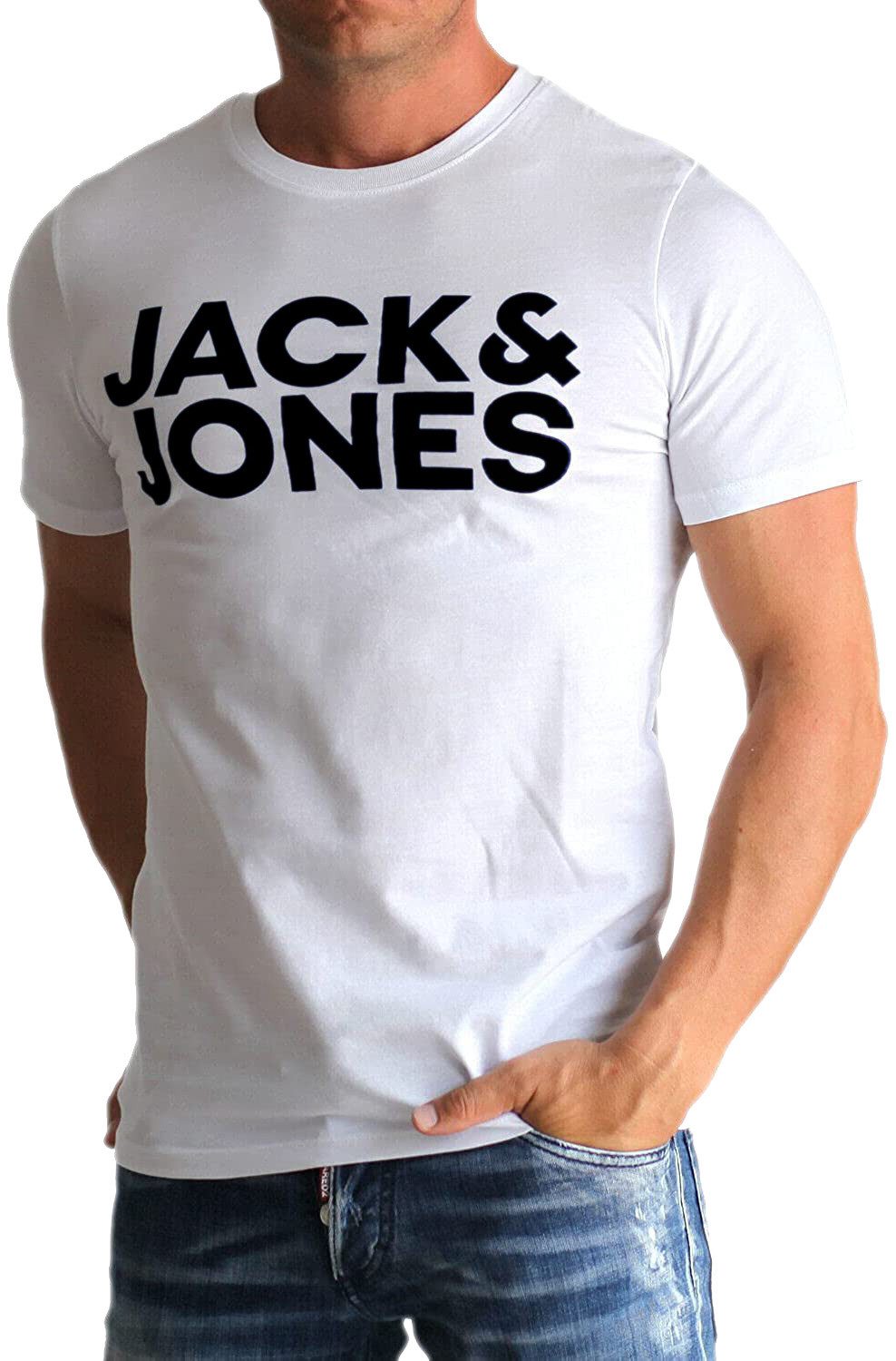 Jack & Jones T-Shirt Bequemes Logo-Shirt mit Printdruck (2er-Pack) günstig online kaufen