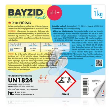 BAYZID Poolpflege 1 kg BAYZID® pH Plus flüssig