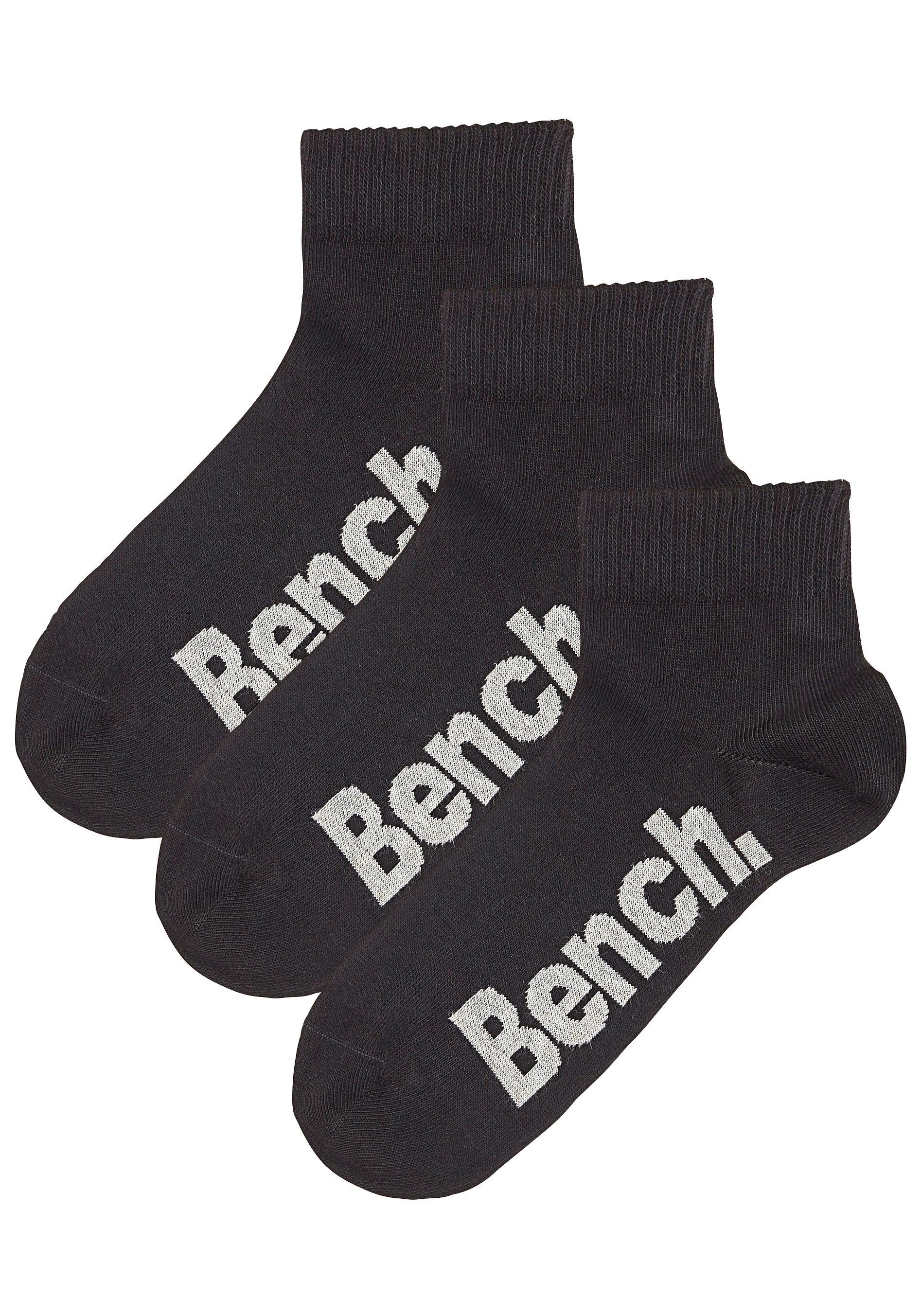 Bench. Kurzsocken Damen Herren Socken Kurzschaft mit Komfortbund (Packung, 3-Paar, Quarter Socken Gr. 35-38 bis 43-46) mit bequemen Rippbündchen – Bild 5 von 5