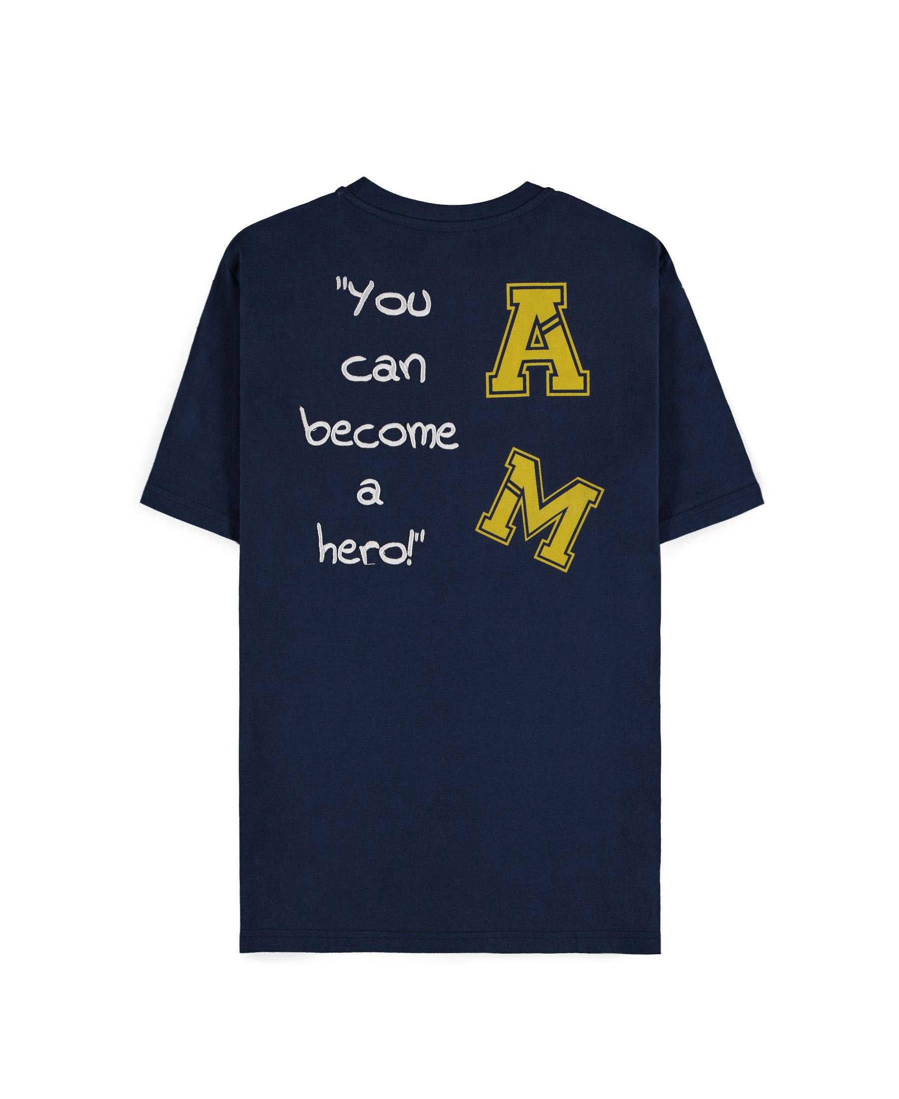 MY HERO ACADEMIA T-Shirt All Might Quote Dunkelblau