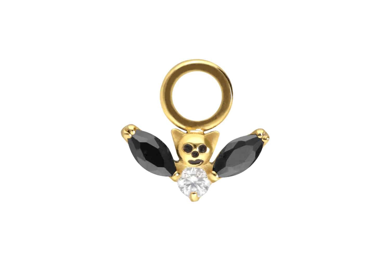 PIERCINGLINE Piercing-Set Titan Anhänger für Clicker FLEDERMAUS (Piercing-Anhänger, 1-tlg)