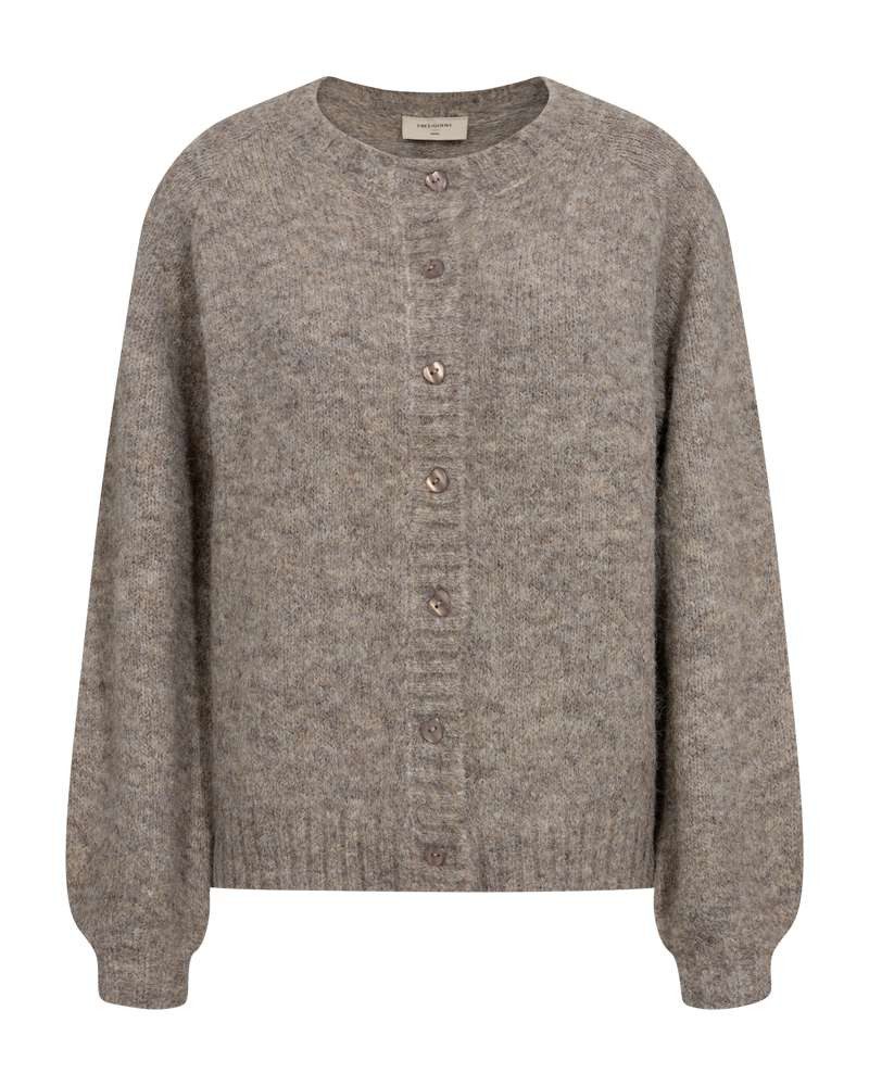 FREEQUENT Cardigan Style Lulu Strickjacke mit Rundhals und Knopfleiste / Stretch