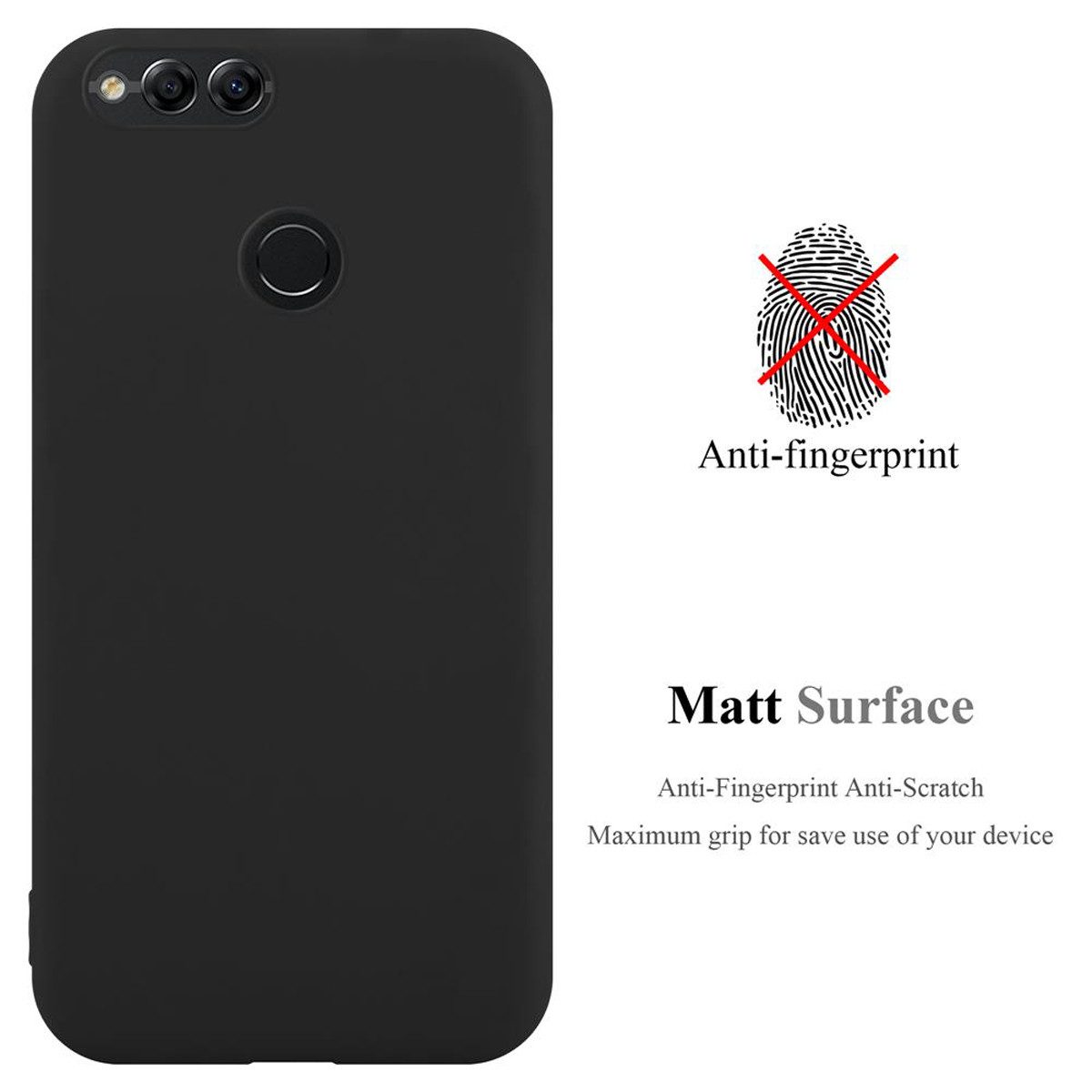 Cadorabo Handyhülle für Honor 7X Hülle Honor 7X, Flexible TPU Silikon Handy Schutzhülle - Hülle - ultra slim