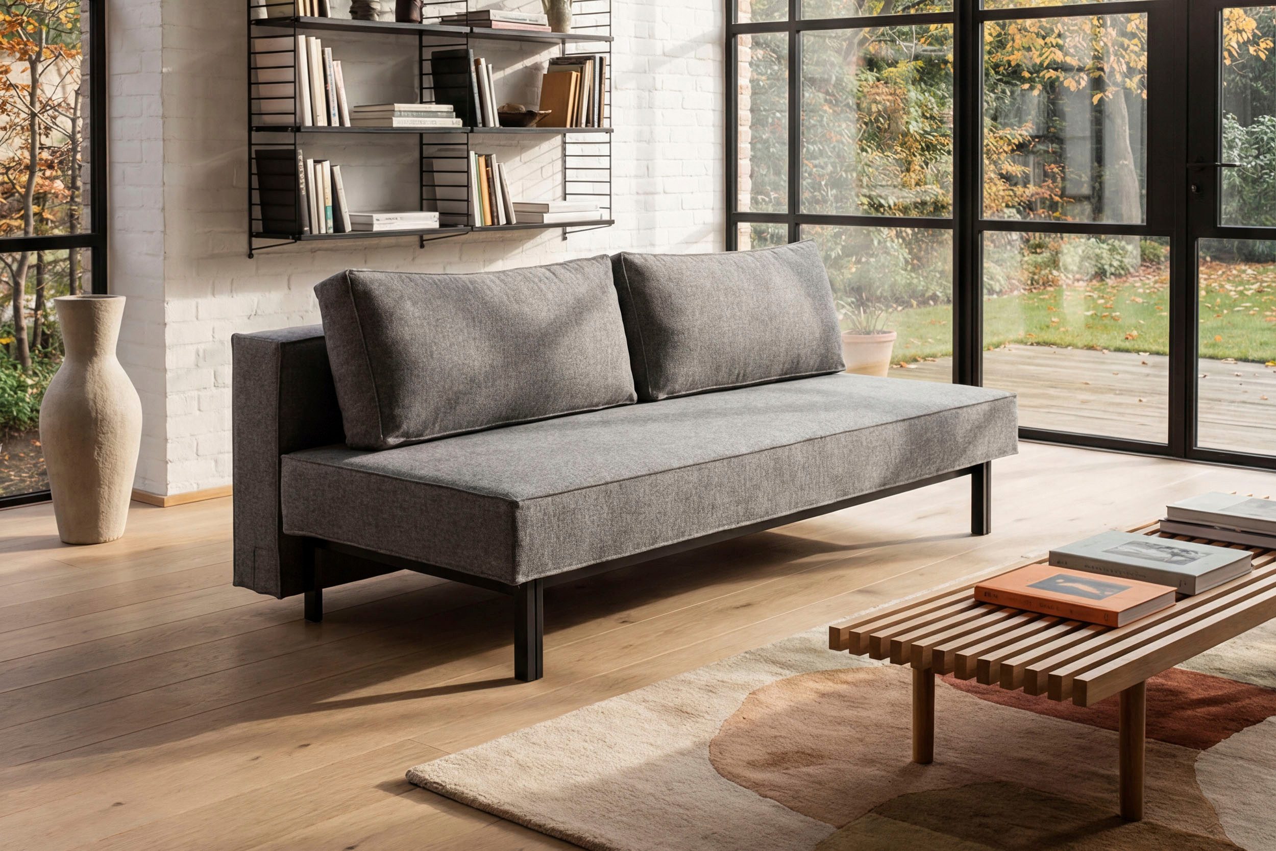 INNOVATION LIVING ™ 3-Sitzer Sly, Schlafsofa, Dauerschlaffunktion, bequem und komfortabel, Federkernmatratze; leichtgängiger Auszugmechanismus
