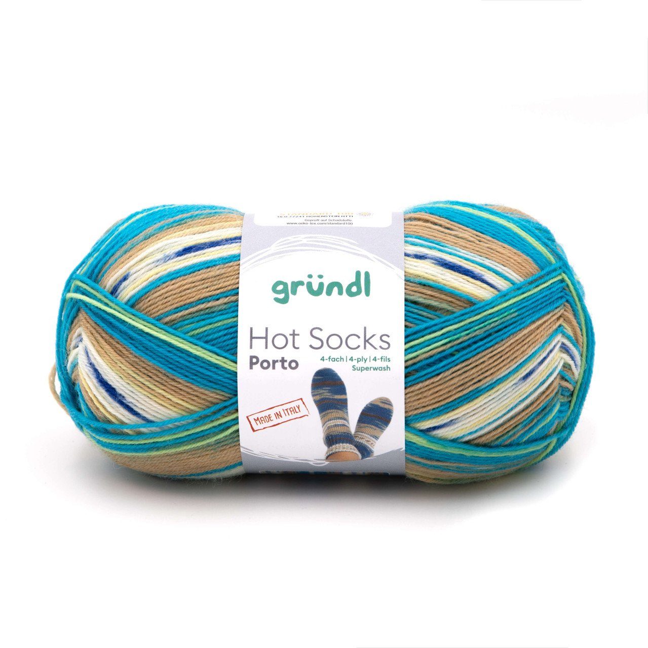 Gründl Gründl Sockenwolle Hot Socks Porto 100 g 4-fach Häkelwolle