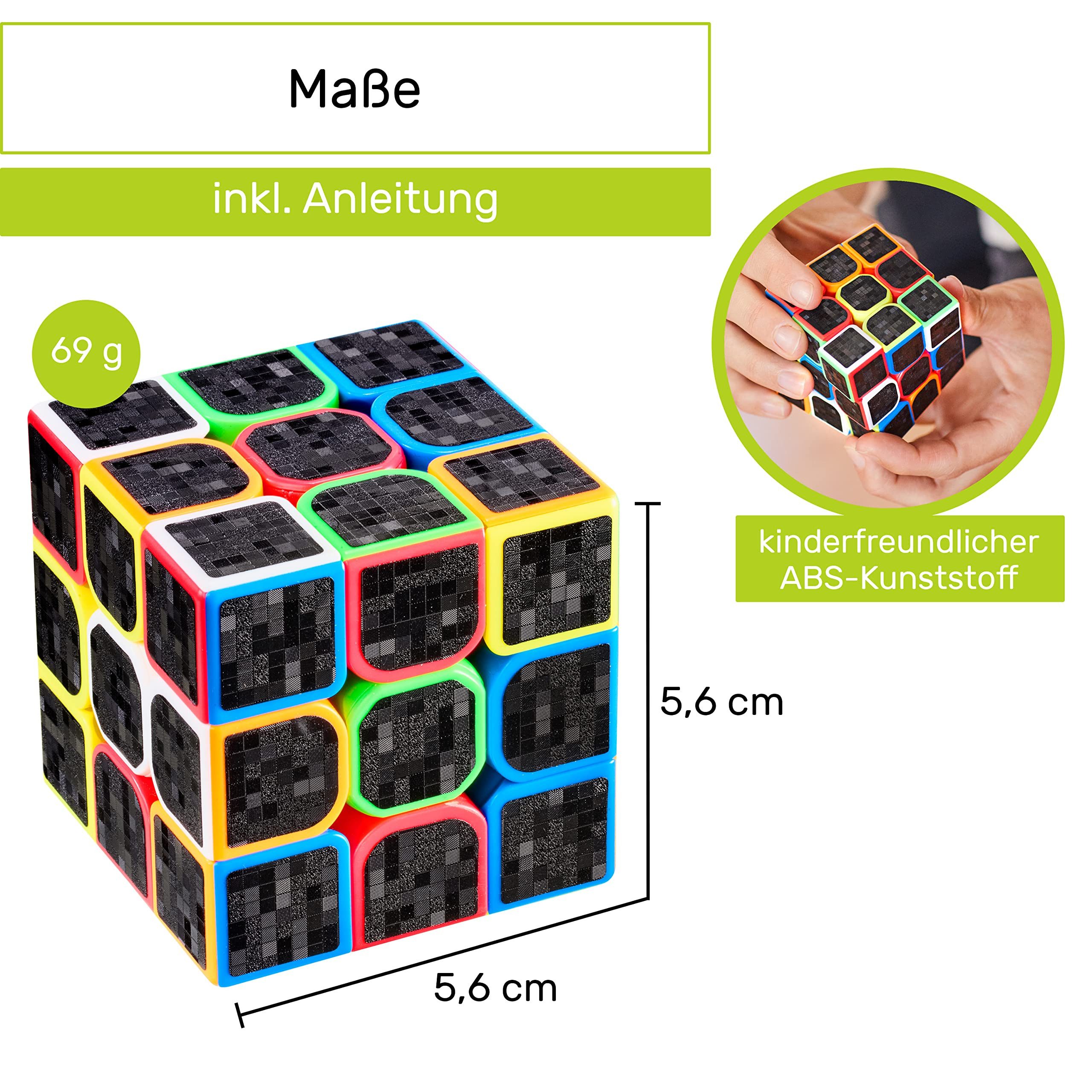 Cubidi 3D-Puzzle Zauberwürfel - Speed-Cube mit optimierten Dreheigenschafte günstig online kaufen