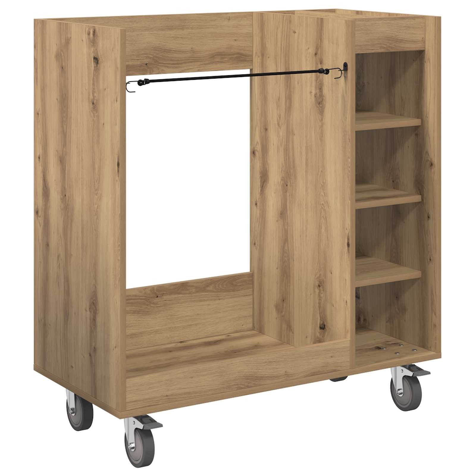 vidaXL 90 x 45 x 98 cm Golf Schrank Mit Rad Uni Artisan-Eiche 65x45x98 cm