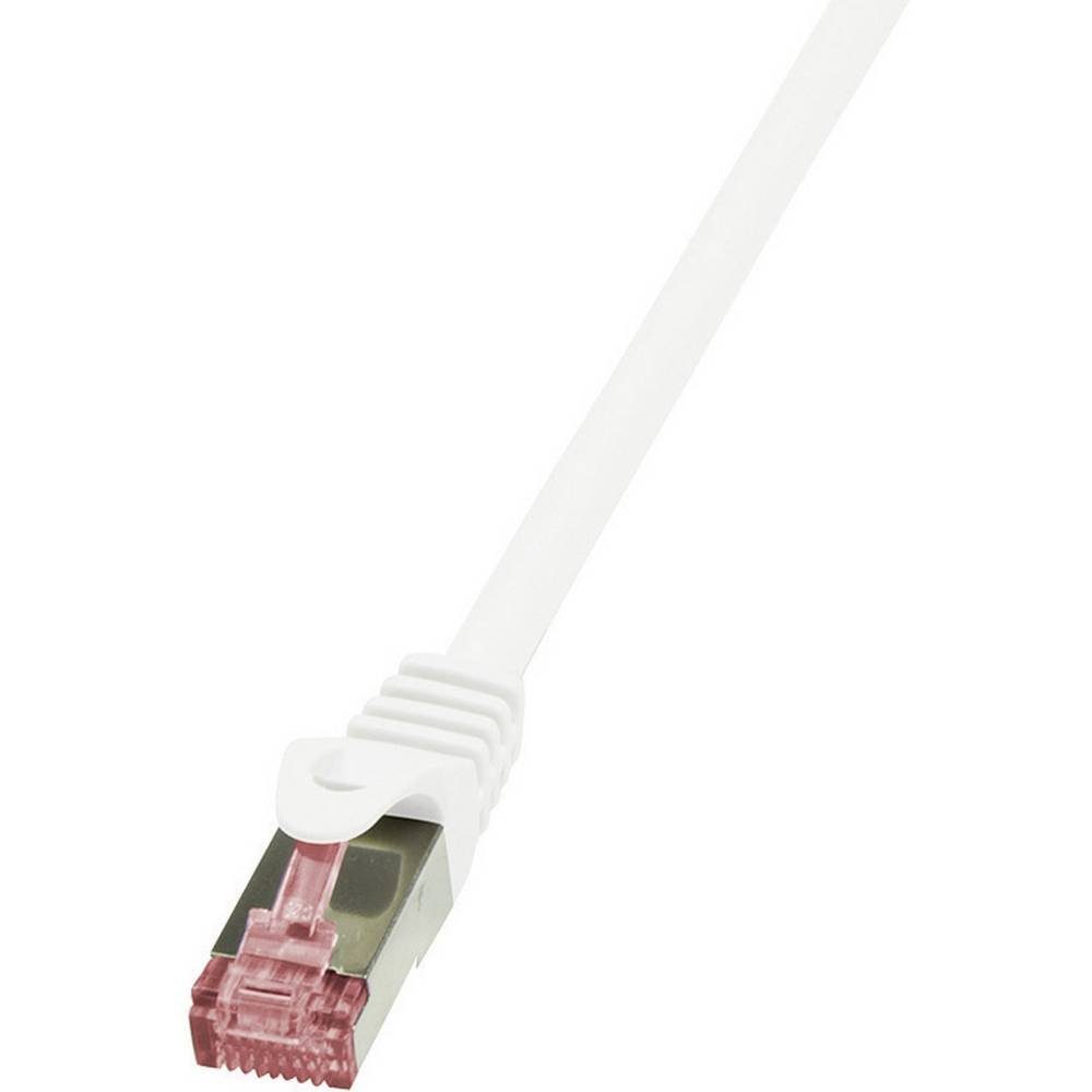 LogiLink Netzwerkkabel CAT 6 S/FTP 30 m CQ2121S LAN-Kabel, Flammwidrig, mit Rastnasenschutz