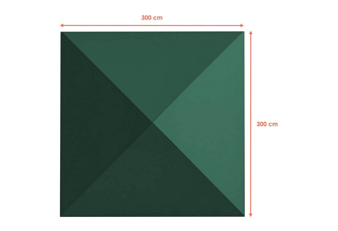 Thumbnail - Spetebo Pavillon-Ersatzdach Ersatzdach mit PVC-Beschichtung - grün, (Stück, Ersatzdach), PVC Pavillondach wasserdicht