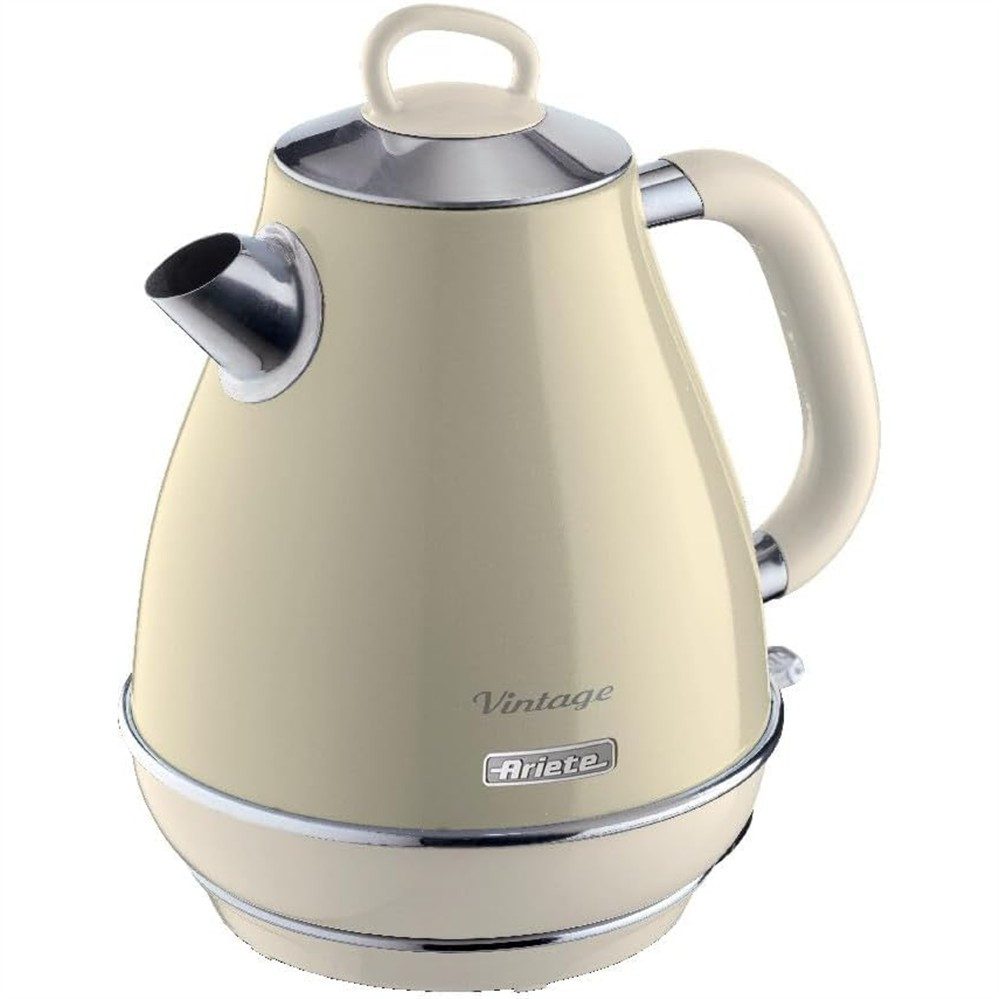 Ariete Wasserkocher 2869 Vintage Wasserkocher 1,7 l, Retro-Wasserkocher mit Teesieb, 2000 W, Teekocher, Heißwasserbereiter, Retro-Küchengerät, Teezubereiter