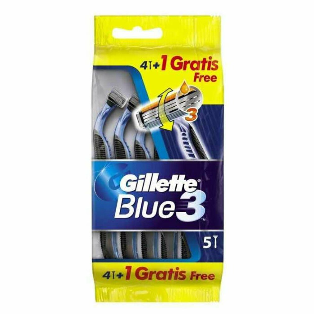 Gillette Rasierklingen Gillette Einheiten) Blue3 (4+1