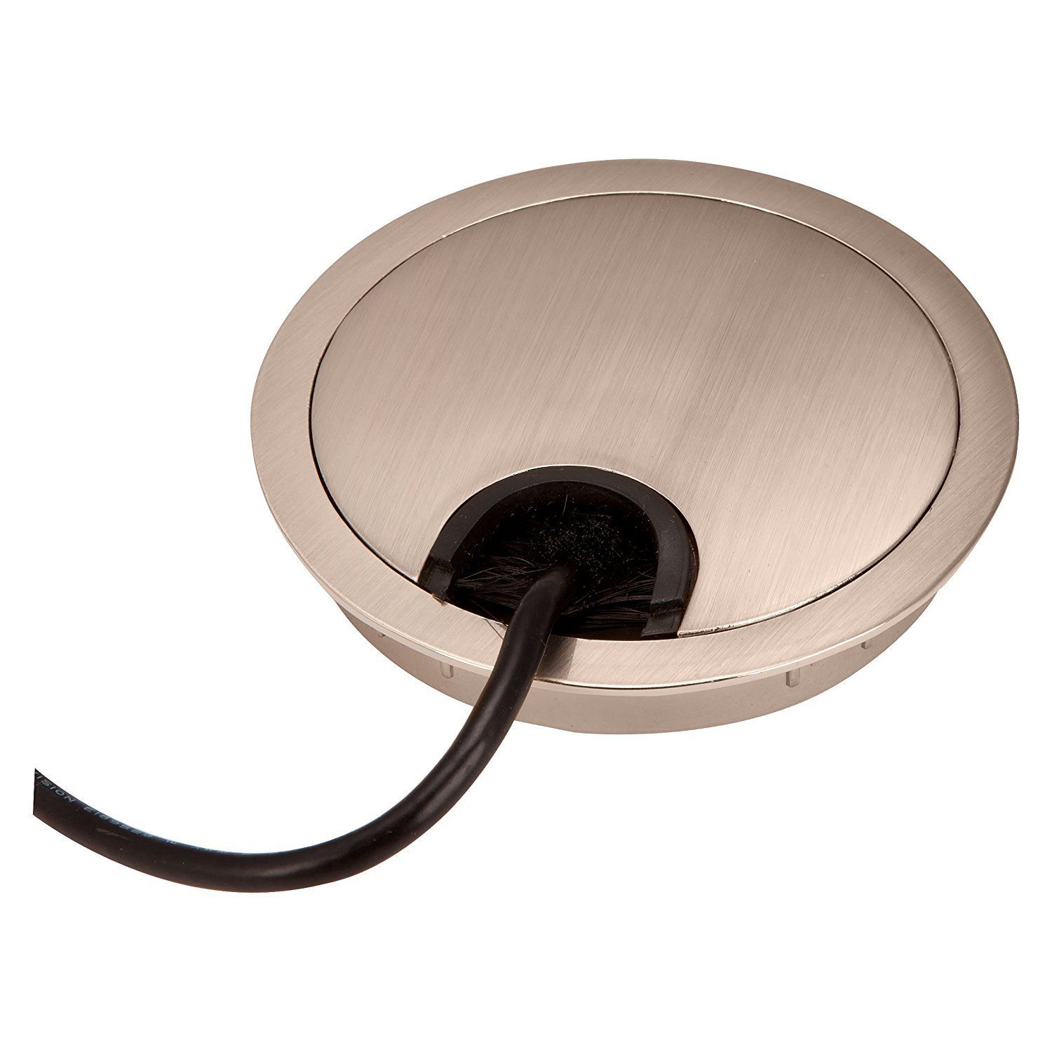 SO-TECH® Kabelkanal Kabeldurchlass Kabeldurchführung Metall (1-St), mit Bürstendichtung Ø 60 oder 80 mm