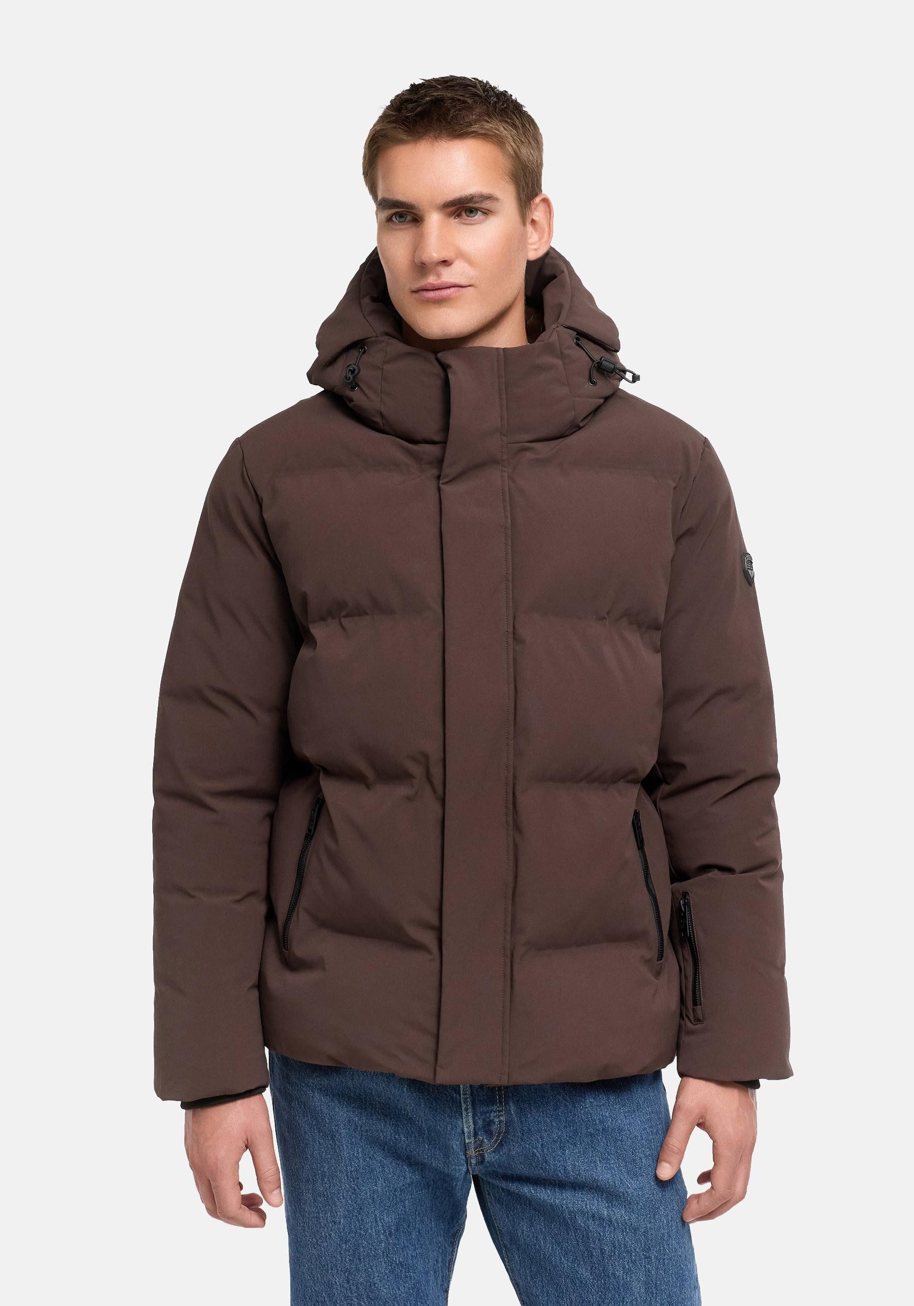 Stone Harbour Winterjacke Nerioo XX Herren Jacke im Stepp-Materialmix mit Kapuze