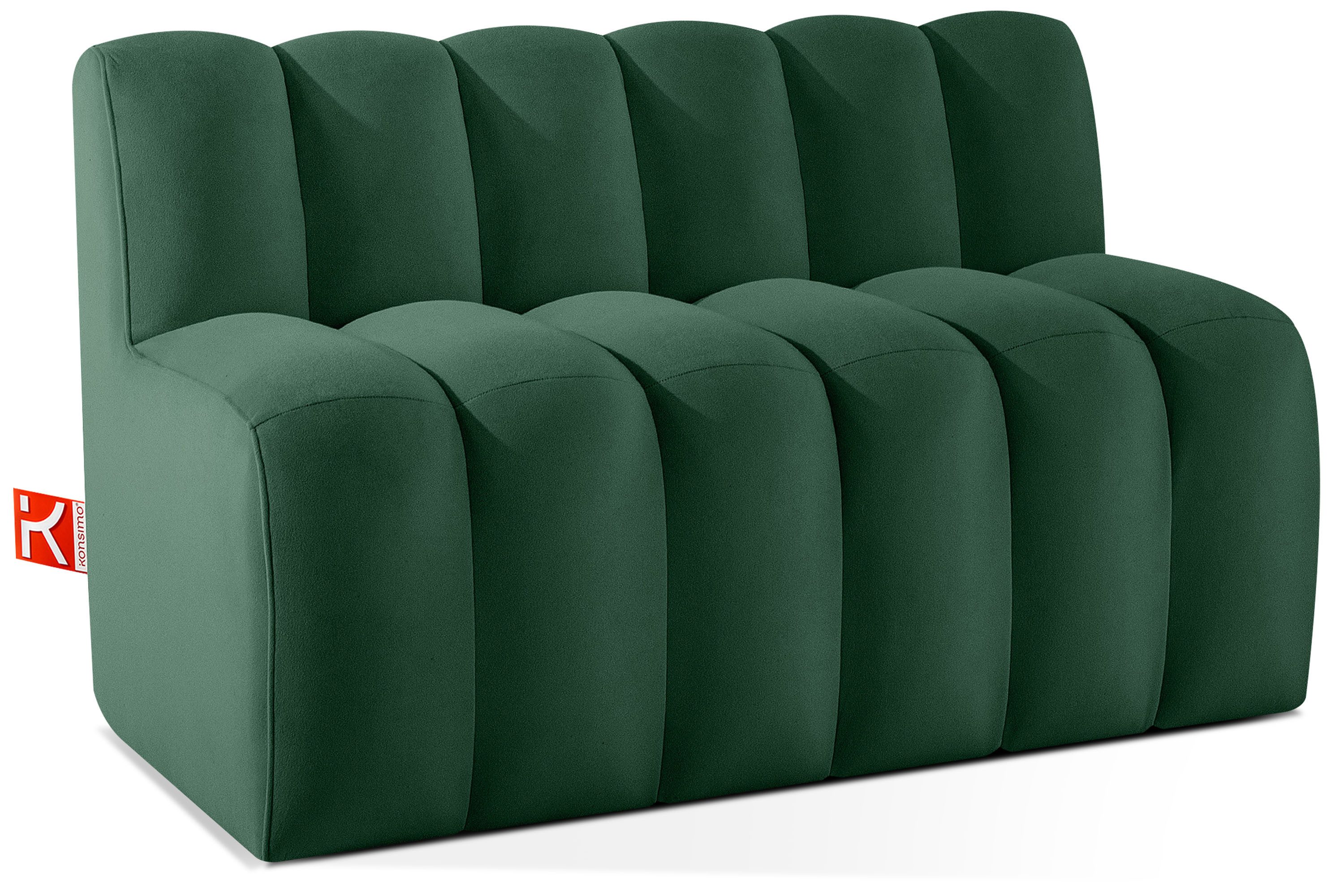 KONSIMO® Sofa CORDA Einzelsofa, Küchensofa, Polsterbank, Küchenbank, Breite: 120 cm, hergestellt in der EU, moderne Eleganz, ideal für Restaurantbereiche