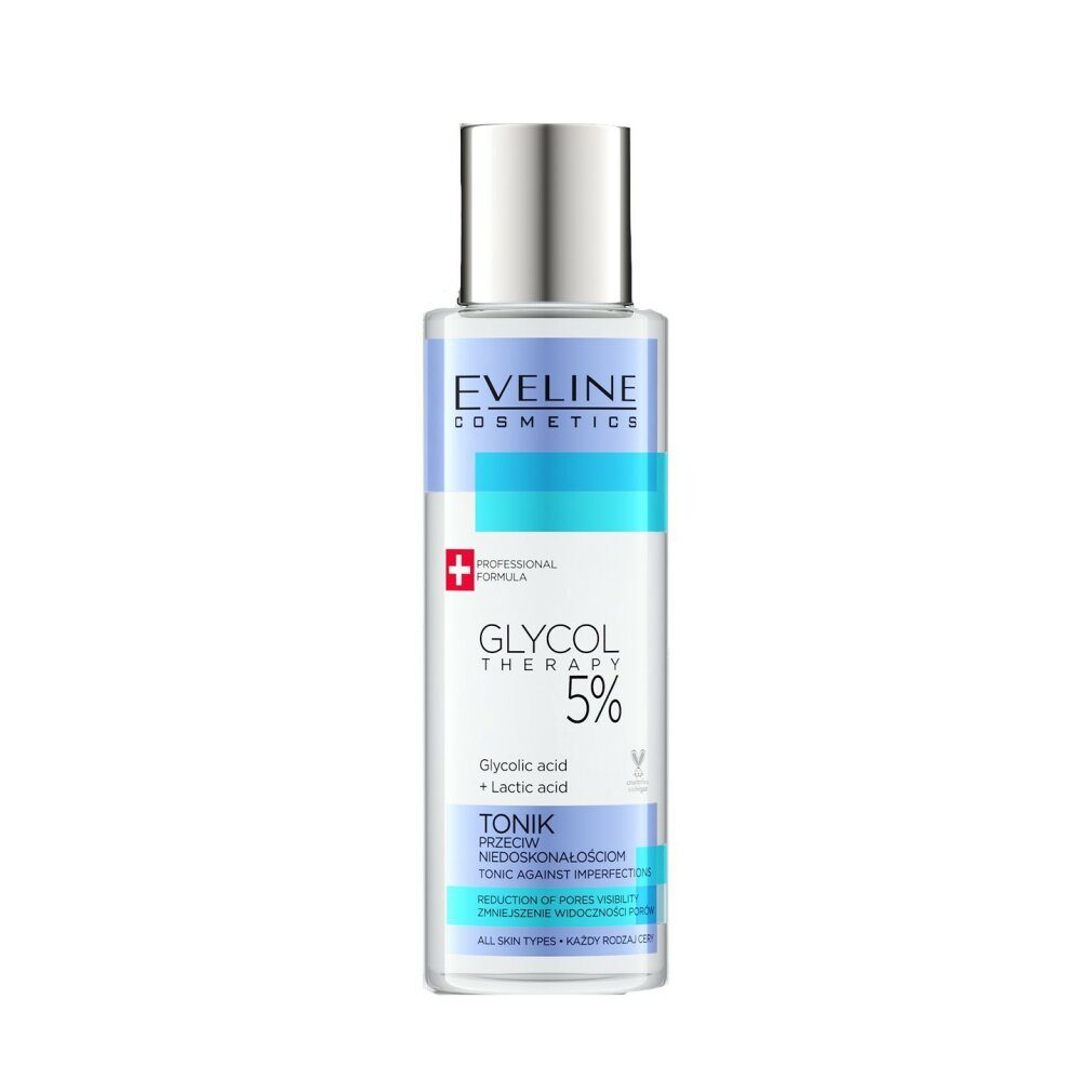 Eveline Cosmetics Gesichtspeeling Glykol Therapie 5% Tonic gegen Unvollkommenheiten 110ml