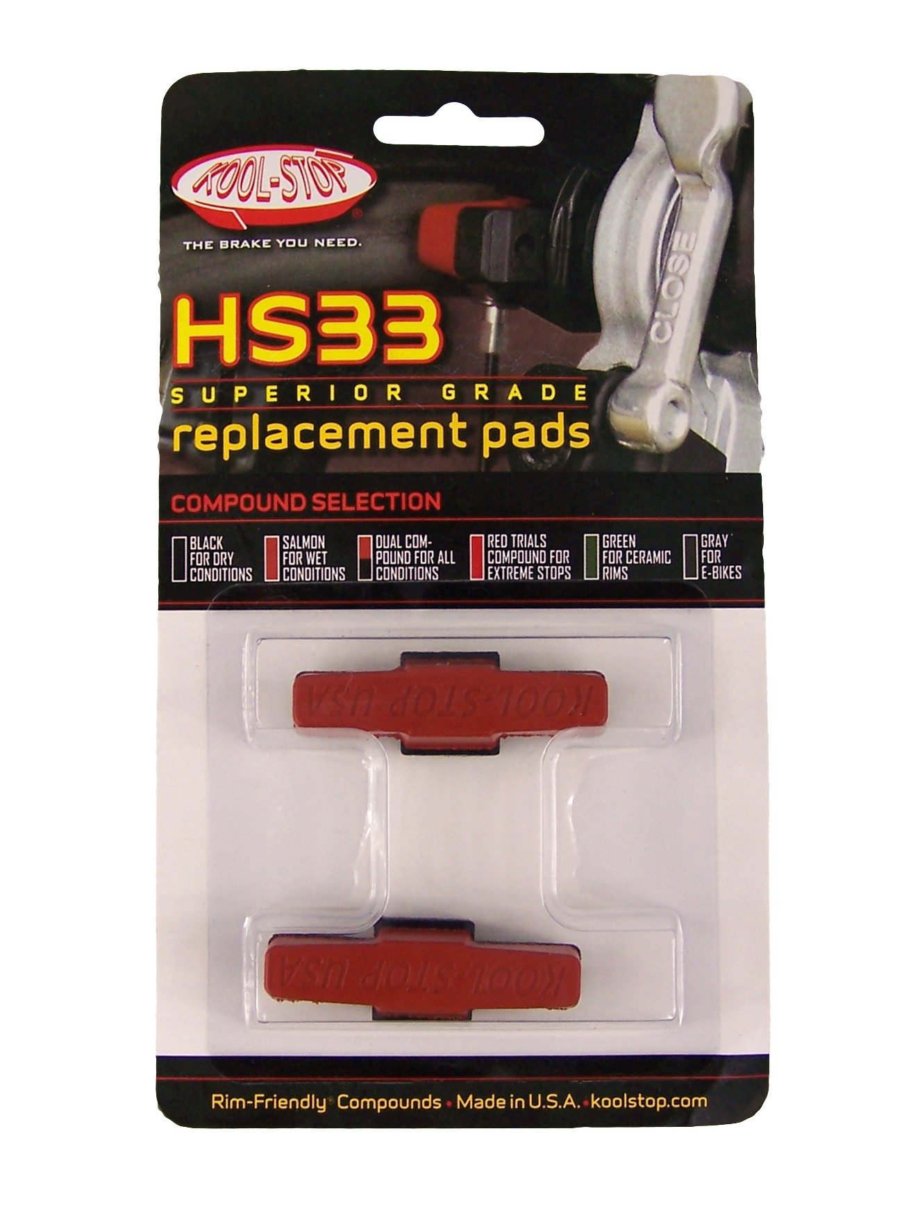 Kool Stop Bremsbelag KoolStop Bremsschuh Magura salmon rot HS11 HS22 HS33 HS24 Bremsbelag
