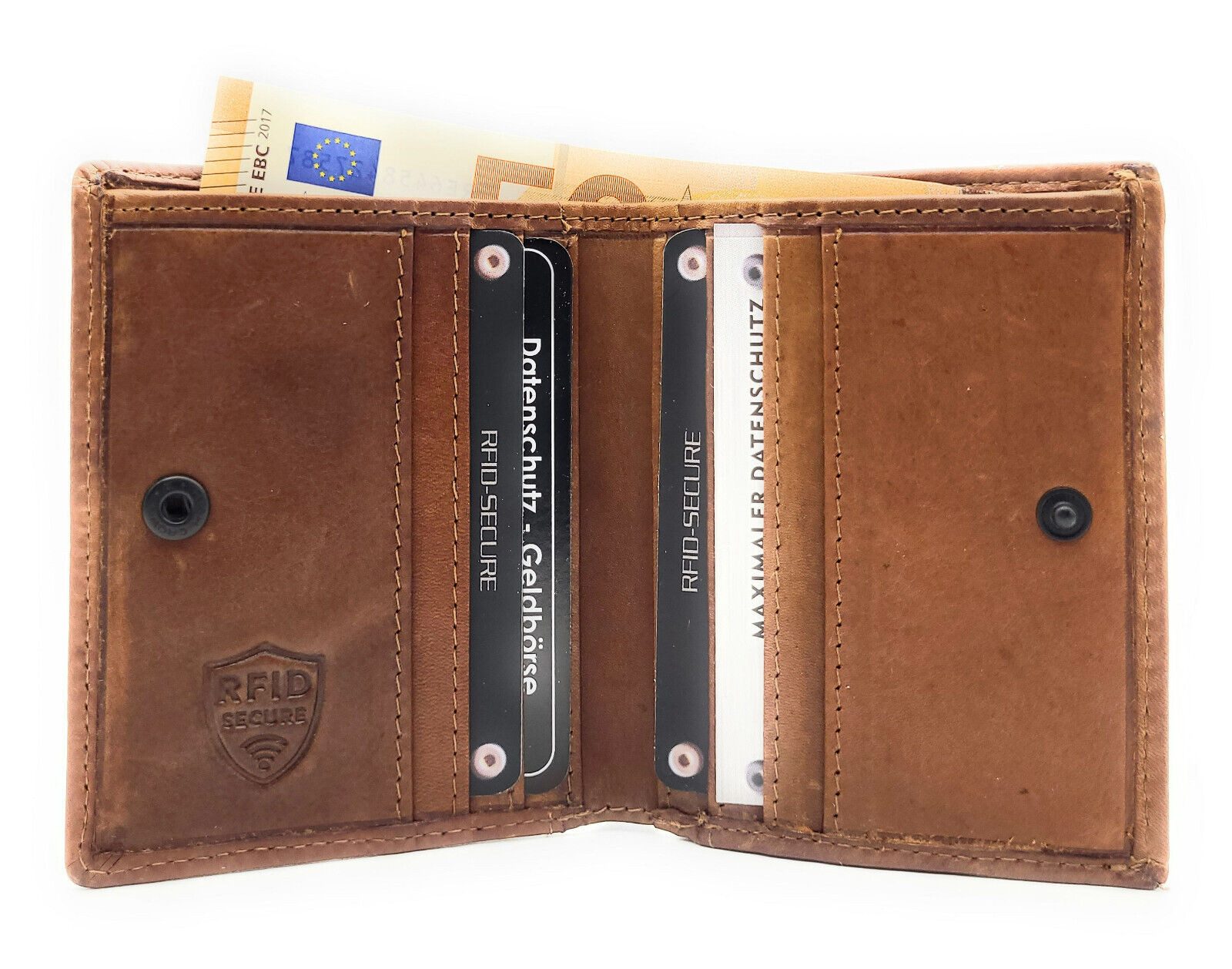 JOCKEY CLUB Mini Geldbörse kleines echt Leder Portemonnaie, Geldbeutel mit günstig online kaufen