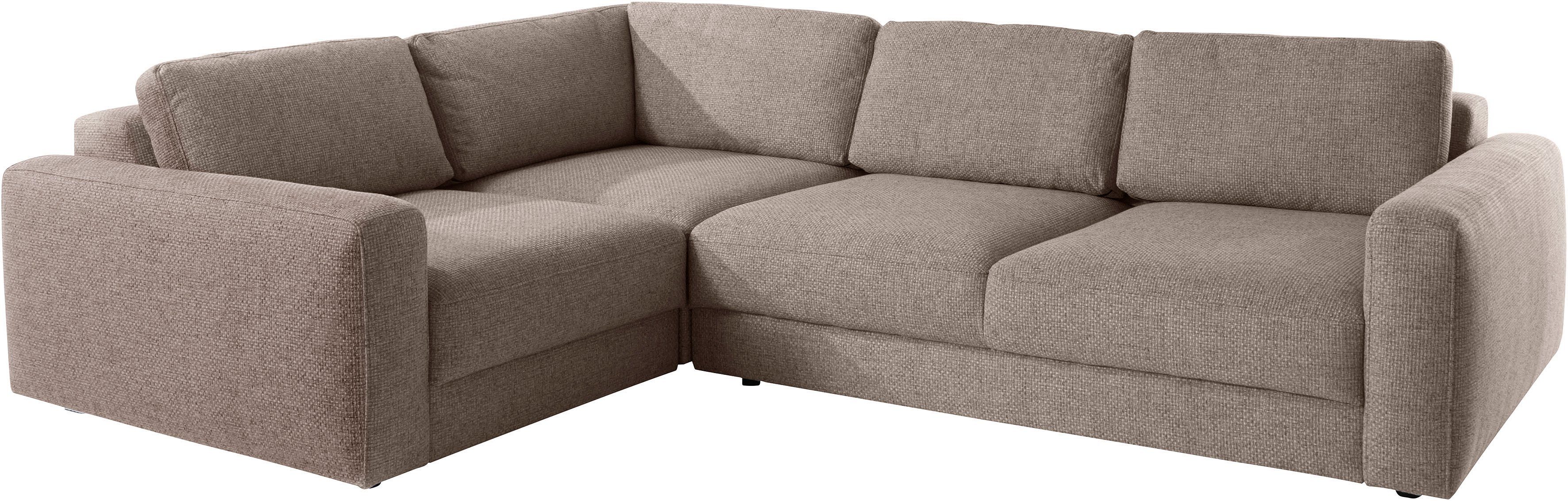 Home affaire Ecksofa Bloomfield, Breite 304cm, Mega Polsterecke mit viel Platz, L-Form, extra tiefe Sitzfläche, wahlweise mit Sitztiefenverstellung