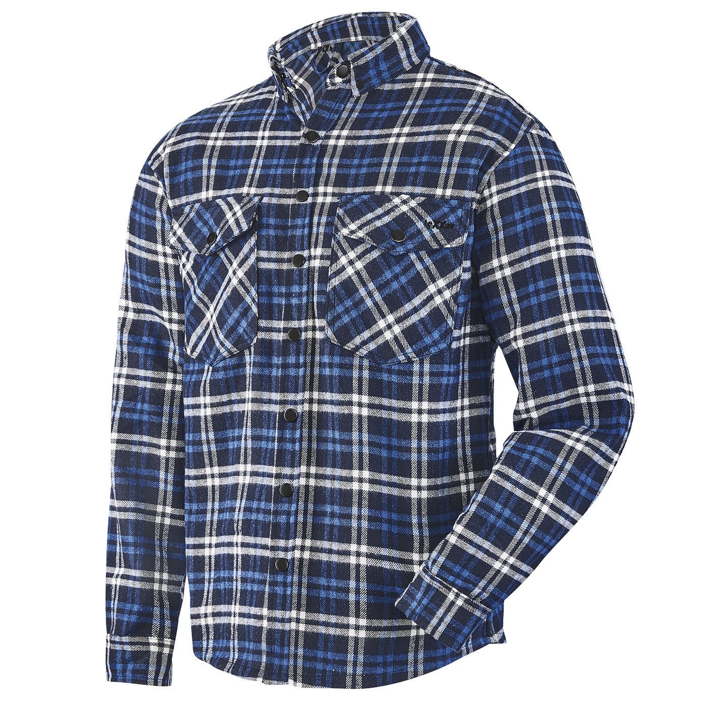 teXXor Langarmhemd teXXor® Arbeitshemd Seaton Farbe: blau/weiß Seaton