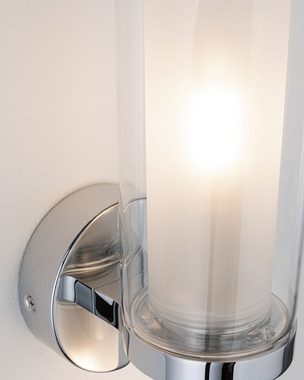 Paulmann Deckenleuchte Selection Bathroom Luena IP44 max. 1x20W Chrom 230V Glas/Metall, ohne Leuchtmittel, E14