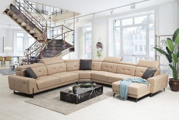 JVmoebel Ecksofa Ecksofa U-Form Sitzmöbel Designer Sitzmöbel Modern Sofa, 6 Teile, Made in Europa