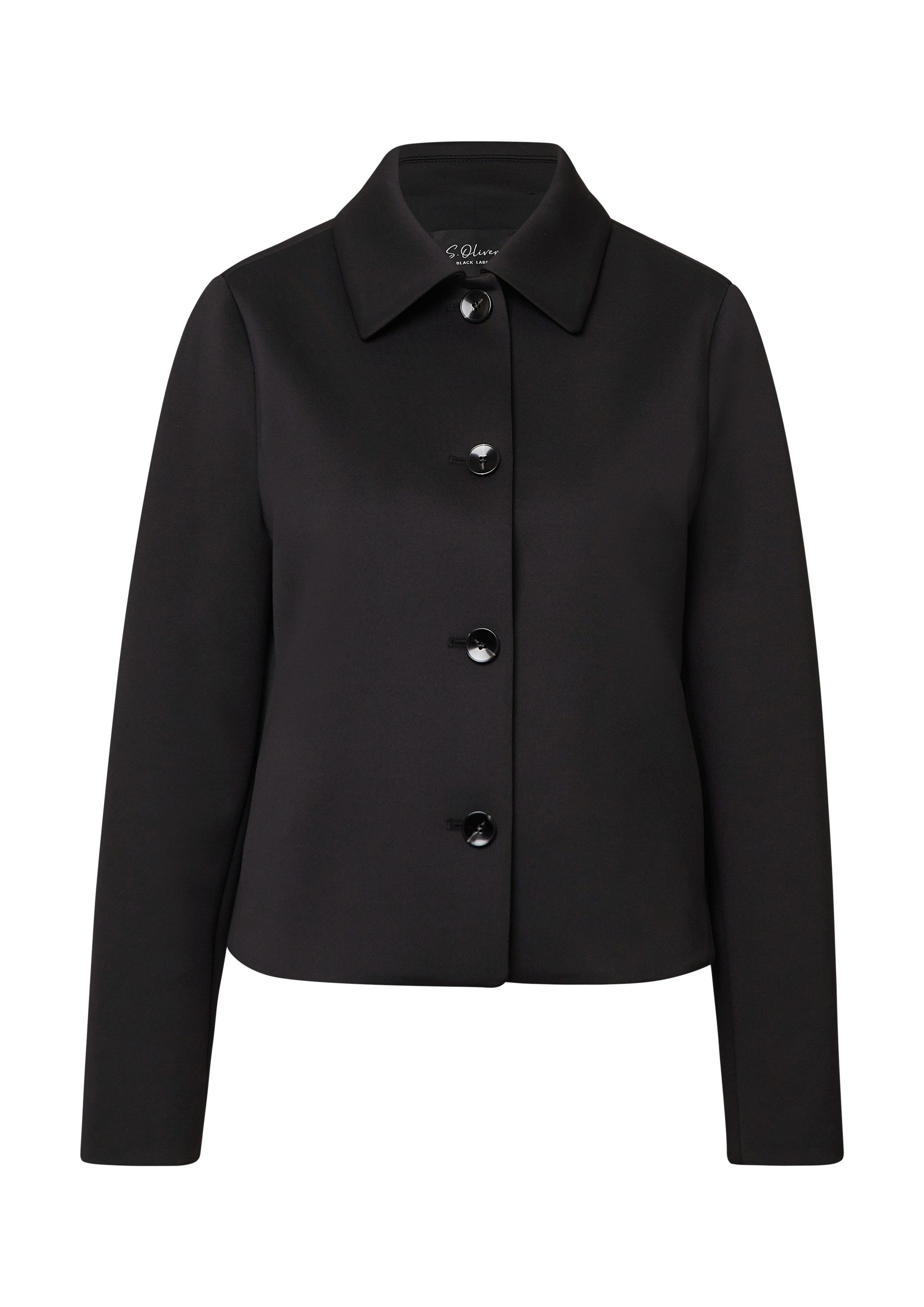 s.Oliver Funktionsjacke Indoor-Jacke Scuba-Jacke mit Eingrifftaschen