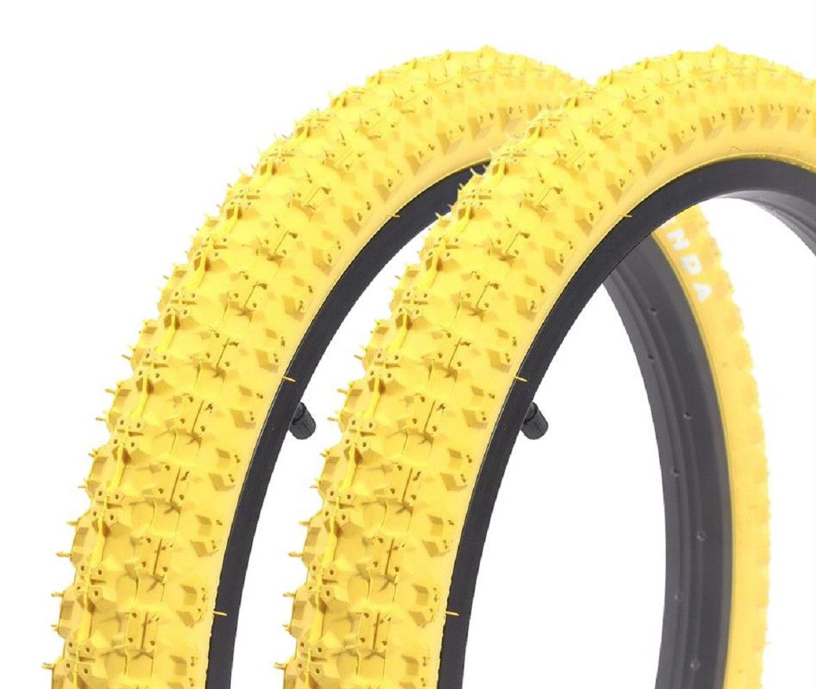 KHEbikes Fahrradreifen BMX Reifen Set Kenda K-51 20 Zoll x 2,25 Gelb Dirt Pumptrack Street, BMX KHEbikes