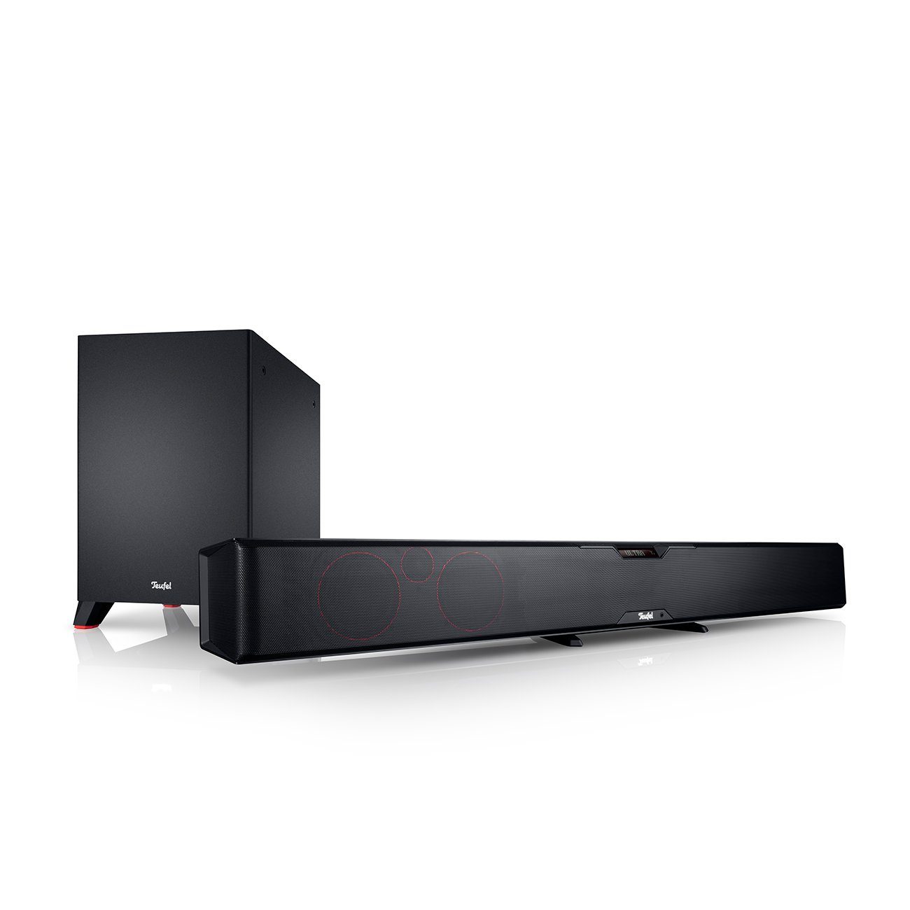 Teufel CINEBAR PRO Easy Soundbar (Bluetooth, HDMI Kabel, 200 W, Dynamore® Ultra Technologie mit Side-Firing-Speaker für Surround Sound)