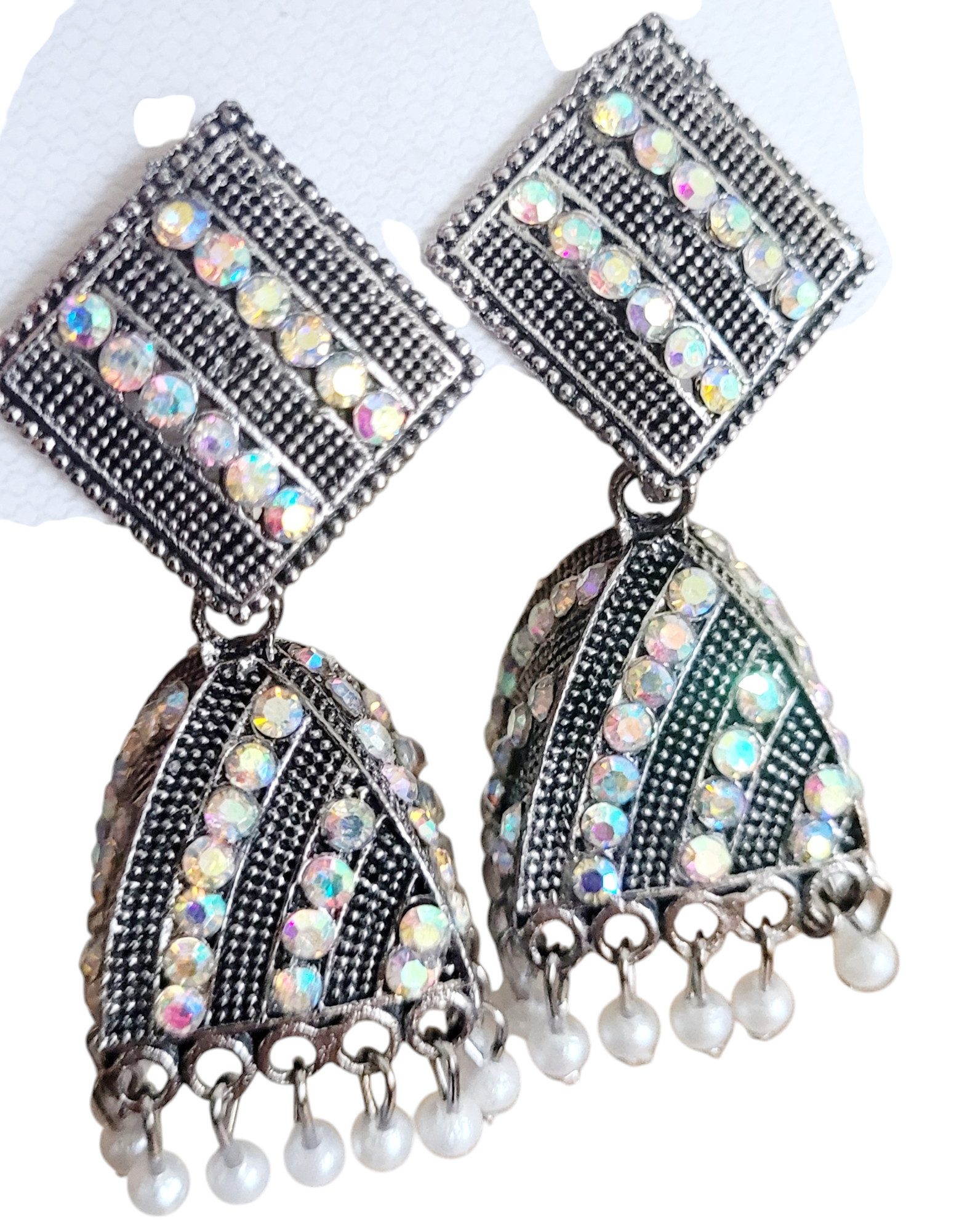 PfauGermany Paar Ohrhänger Jumkha Silver Shaded (2-tlg)