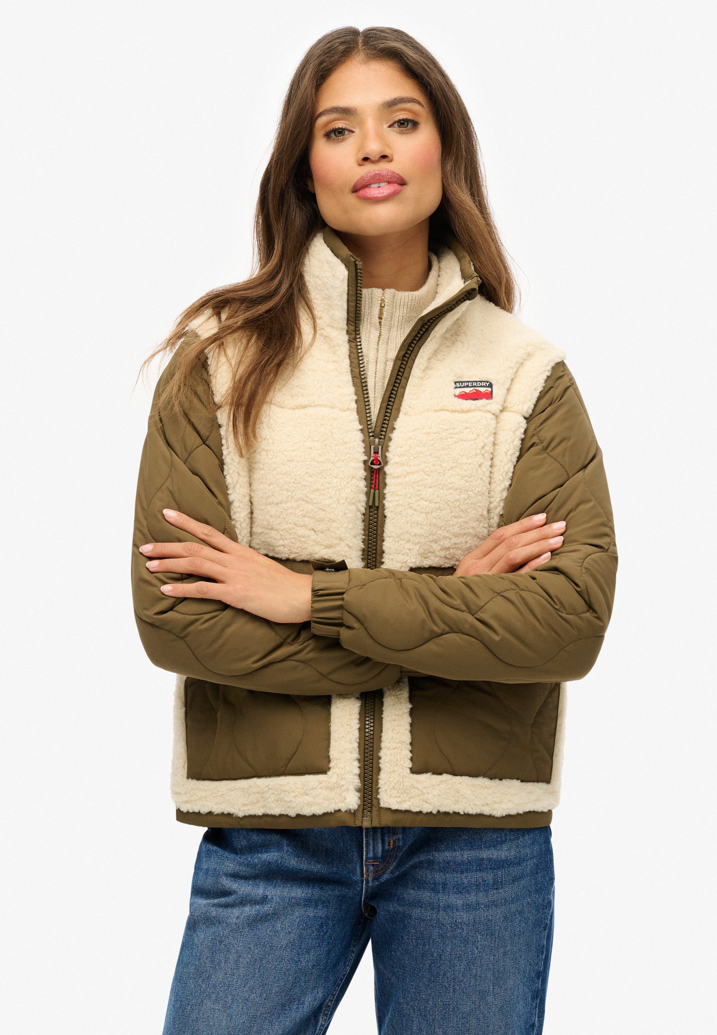 Superdry Parka FLEECE HYBRID JACKET günstig online kaufen