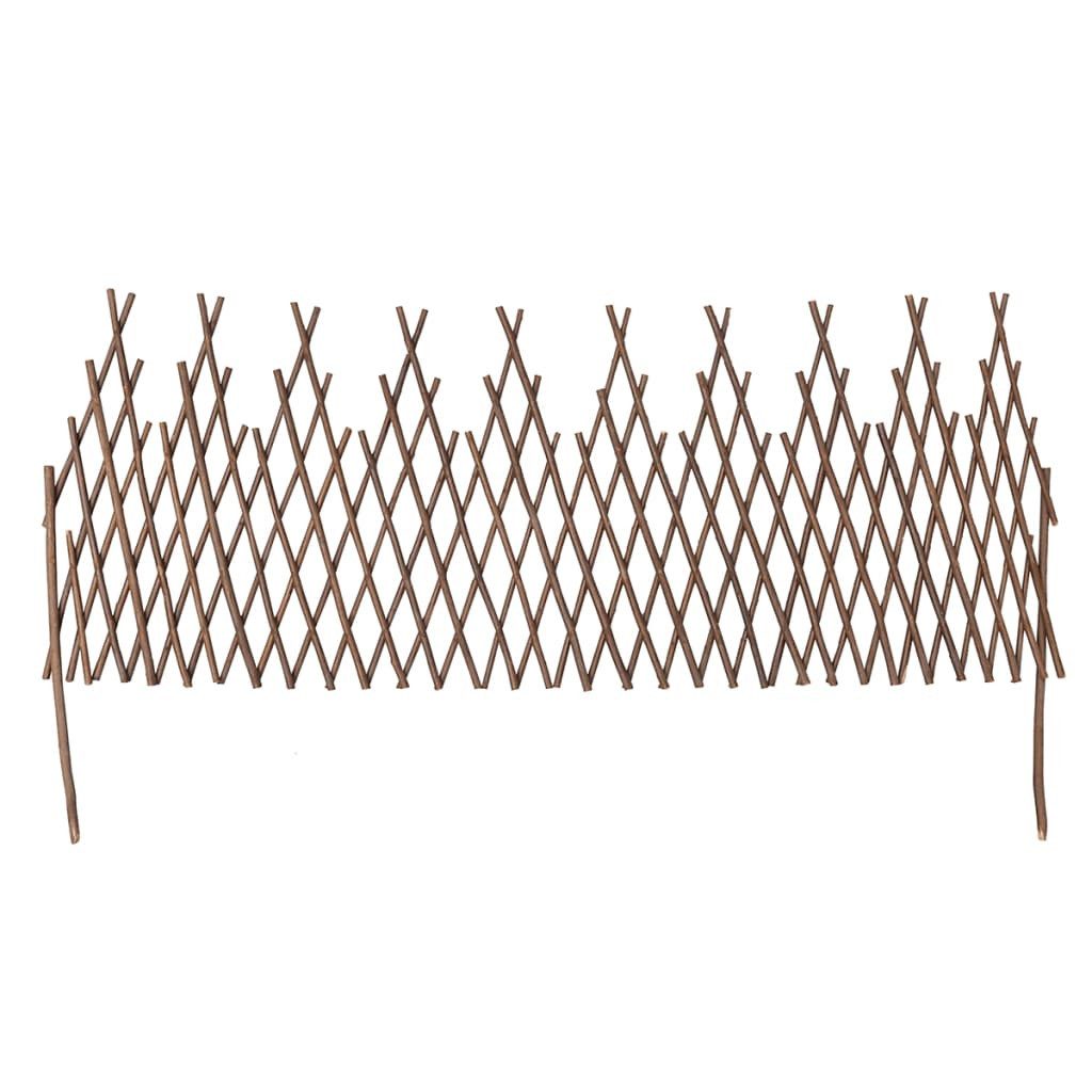 vidaXL Gartenzaun Weiden-Spalierzaun 5-tlg. 170x37 cm, (5-St)