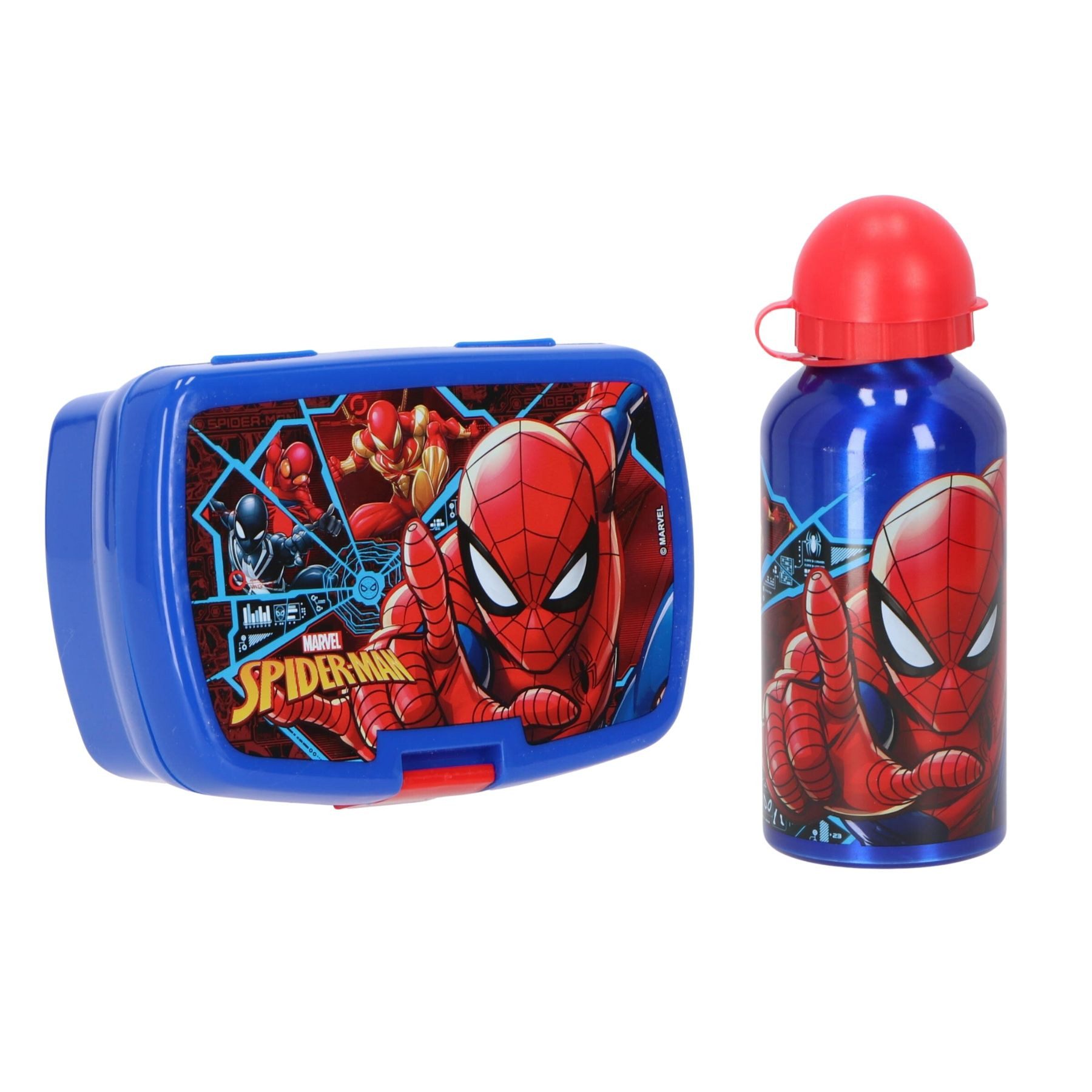 Lunchbox Spiderman Lunchpaket mit Lunchbox und Trinkflasche 500ml