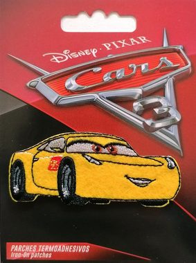 Disney Aufnäher Bügelbild, Aufbügler, Applikationen, Patches, Flicken, zum aufbügeln, Polyester, CARS CRUZ RAMIREZ - Größe: 7,2 x 3,1 cm