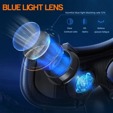 FIYAPOO VR Brillen Hülle 4,7-6,53 Zoll, 3D Filme und Spiele,HD VR 3D Brille kompatibel Smartphone Leicht