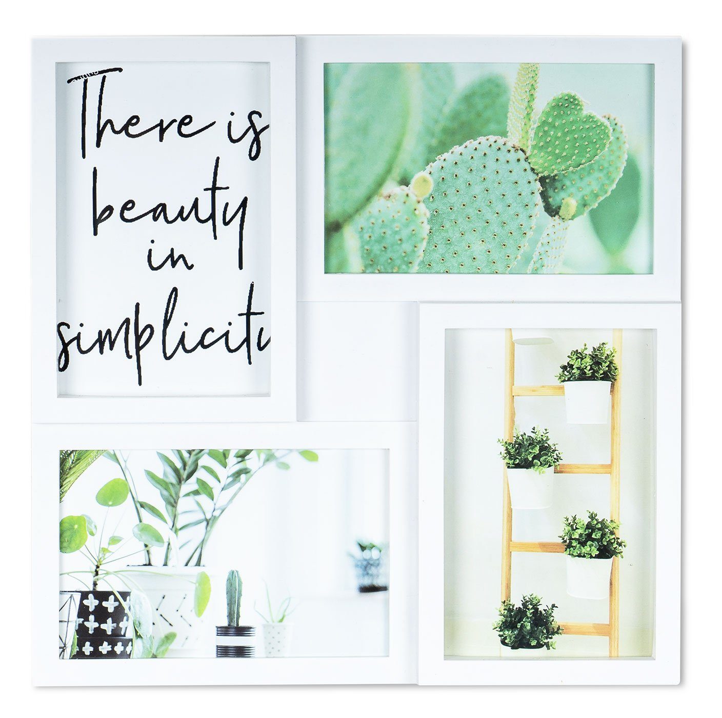 Levandeo® Bilderrahmen Collage, Bilderrahmen 4 Fotos 10x15cm Foto Aufstelle günstig online kaufen