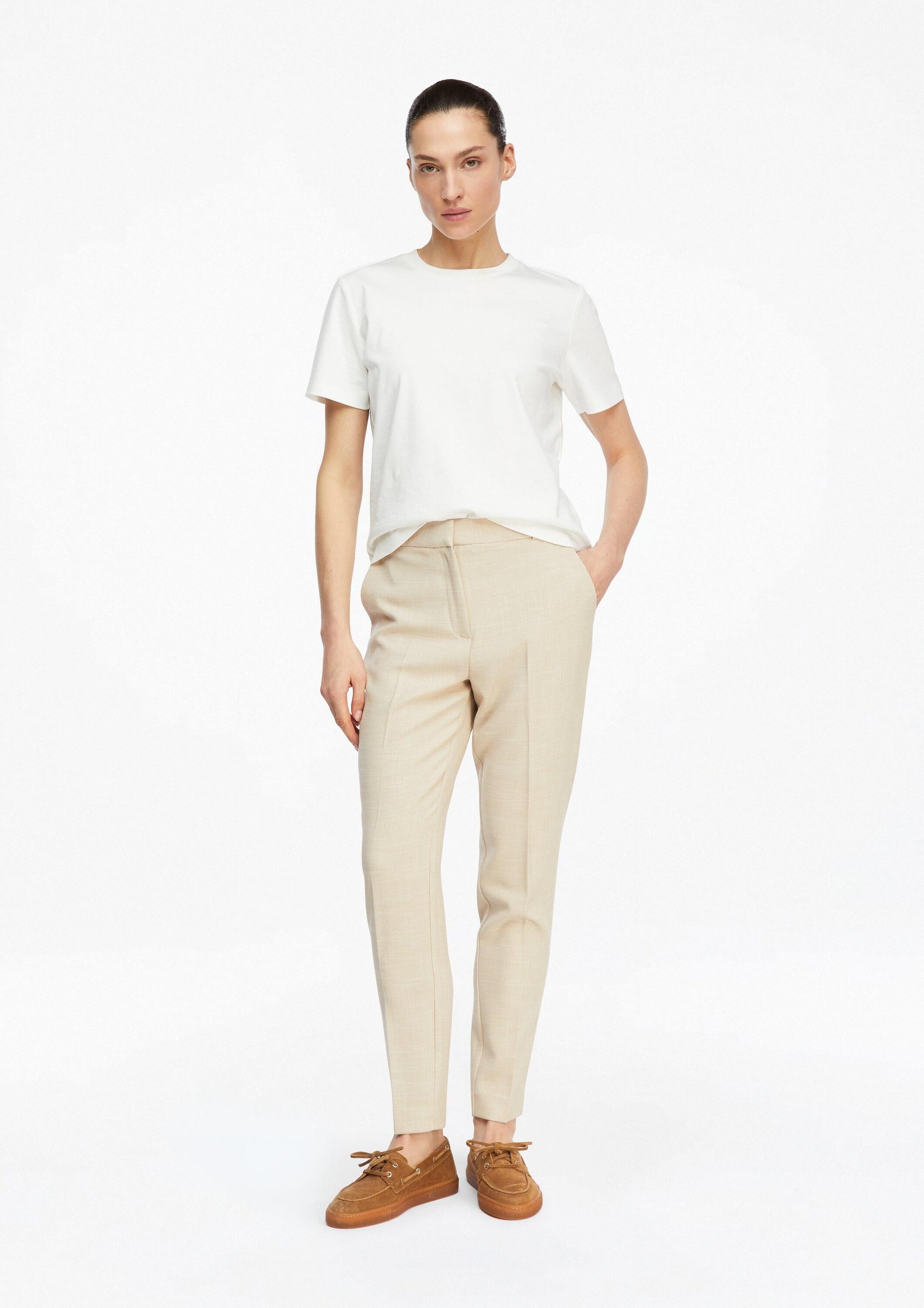 comma 7/8-Hose Hose Strukturierte Cigarette-Pants