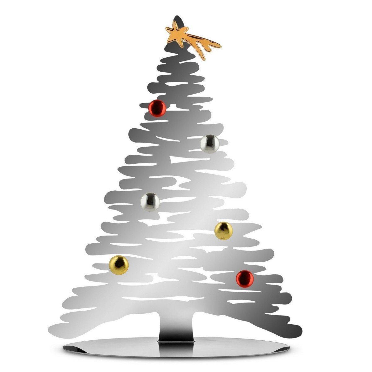 Alessi Weihnachtsfigur Weihnachtsbaum Stahl 30 cm günstig online kaufen