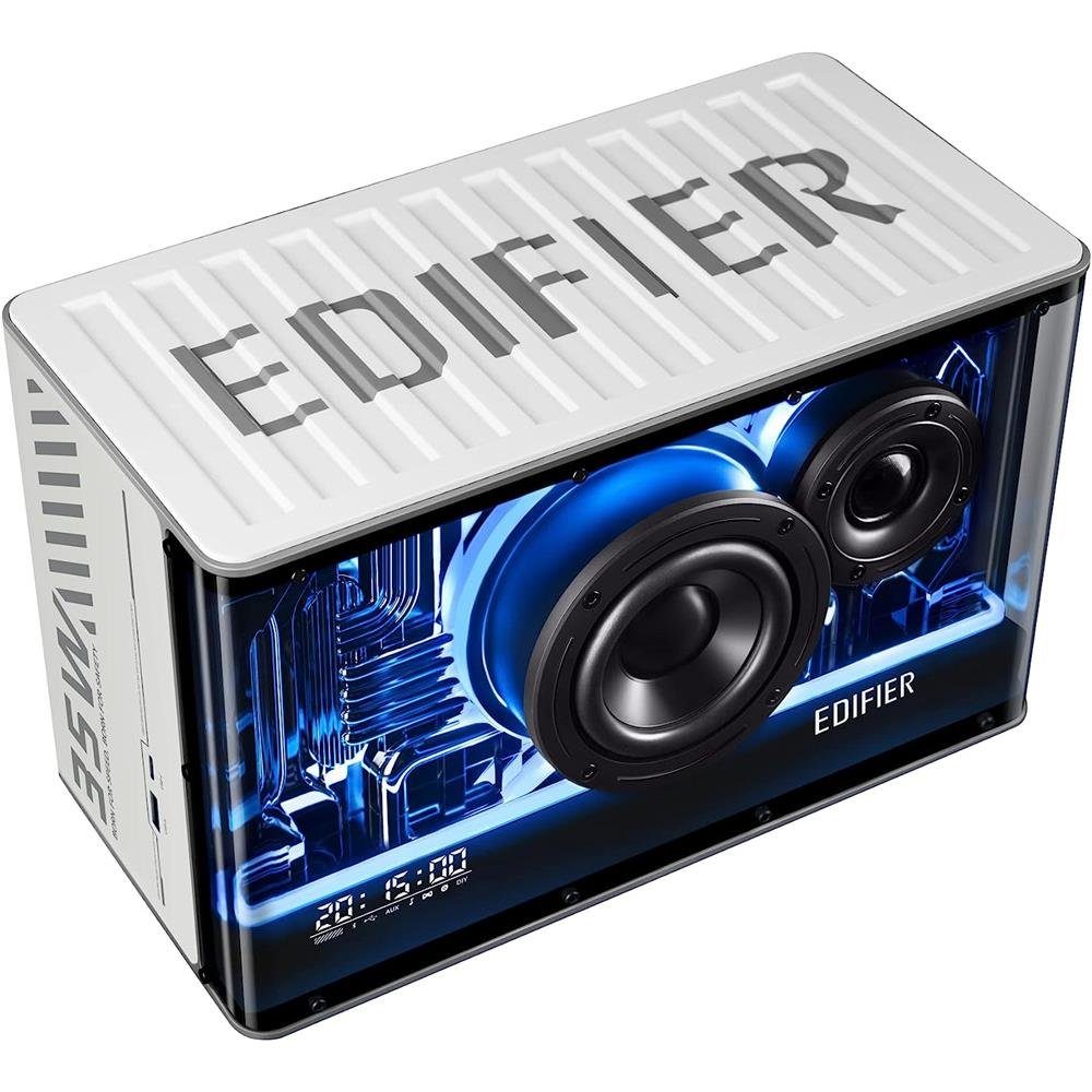 Edifier® Lautsprechersystem RGB-Lichteffekten mit Bluetooth-Lautsprechersystem 40 zwei und Weiß QD35 W, Ladeanschlüssen) (Bluetooth,