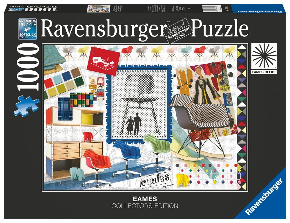 Ravensburger Puzzle 1000 Teile 16900, Puzzleteile Spectrum 1000 Puzzle Design Eames Ravensburger