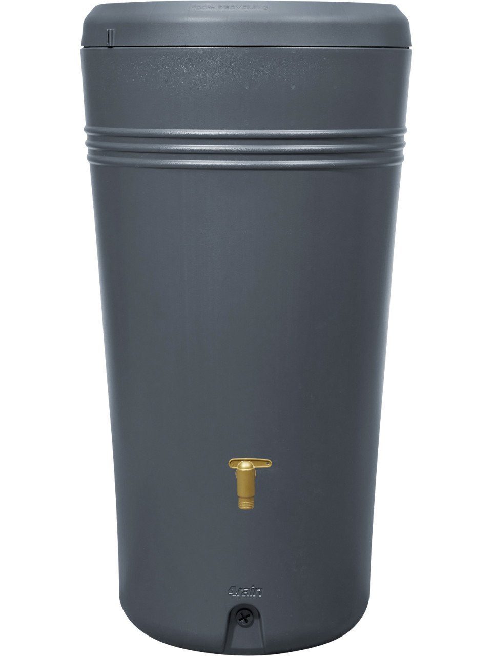 4rain Regentonne 4rain Regenspeicher Azura 2in1 230 L grau mit