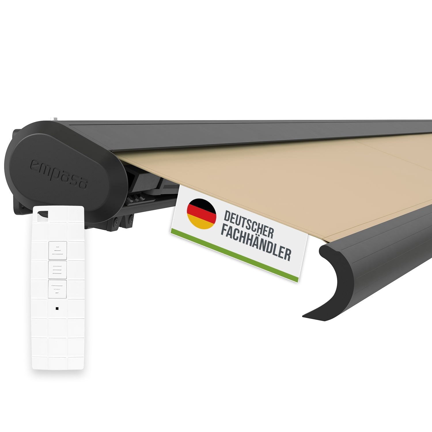 empasa Kassettenmarkise "PROFI" Markise Vollkassettenmarkise elektrisch