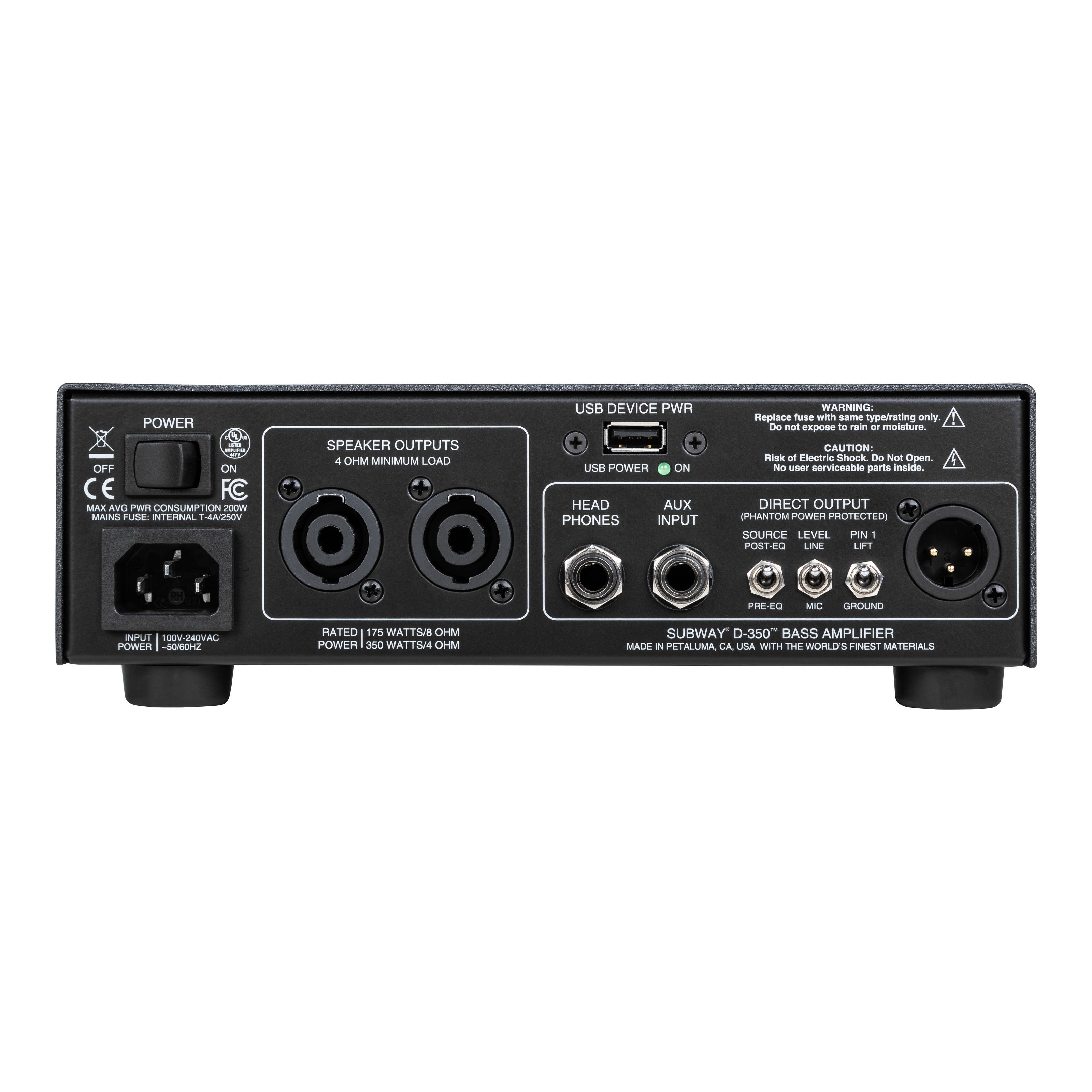 Mesa Boogie Verstärker (Subway D-350 Ultra-Compact Bass Head - Bass Topteil)